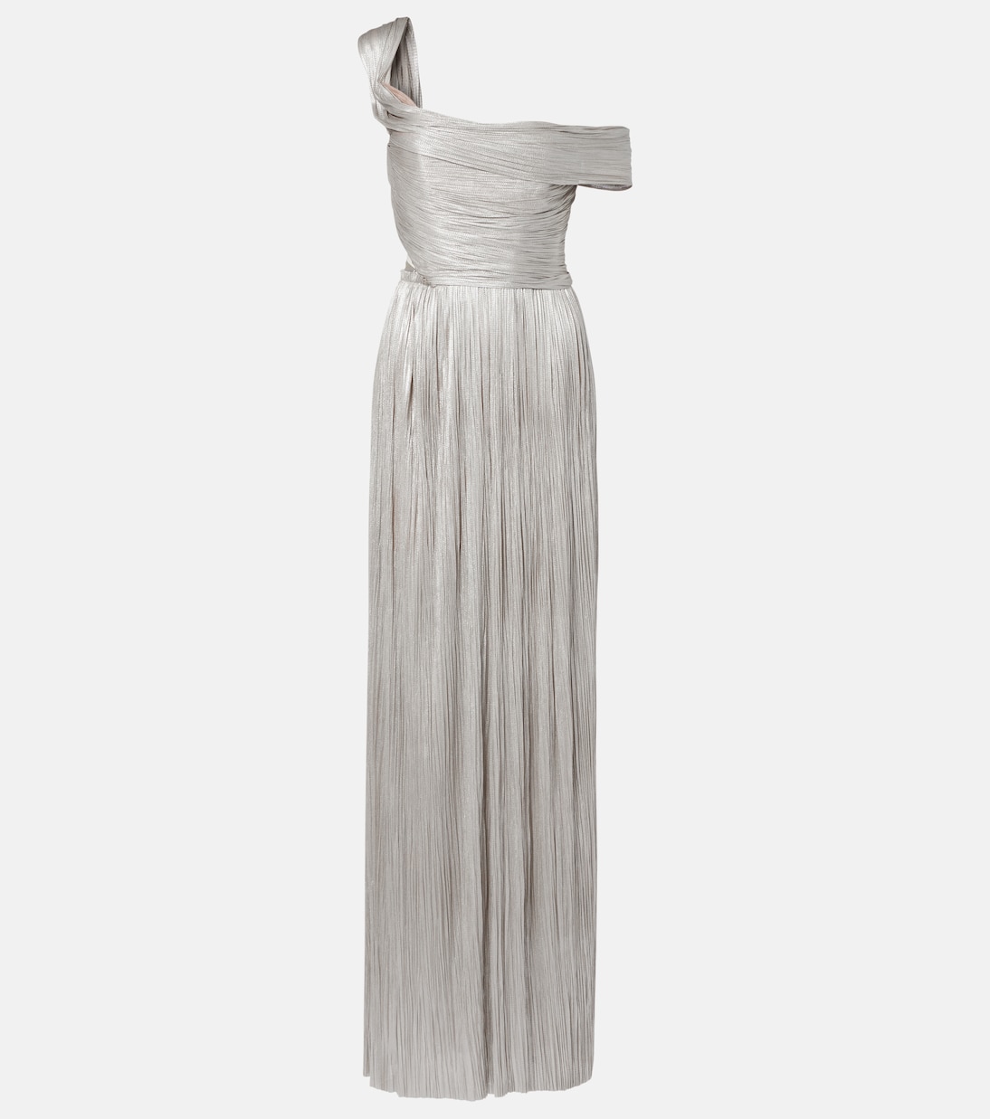 Robe longue Serene asymétrique en soie | Maria Lucia Hohan