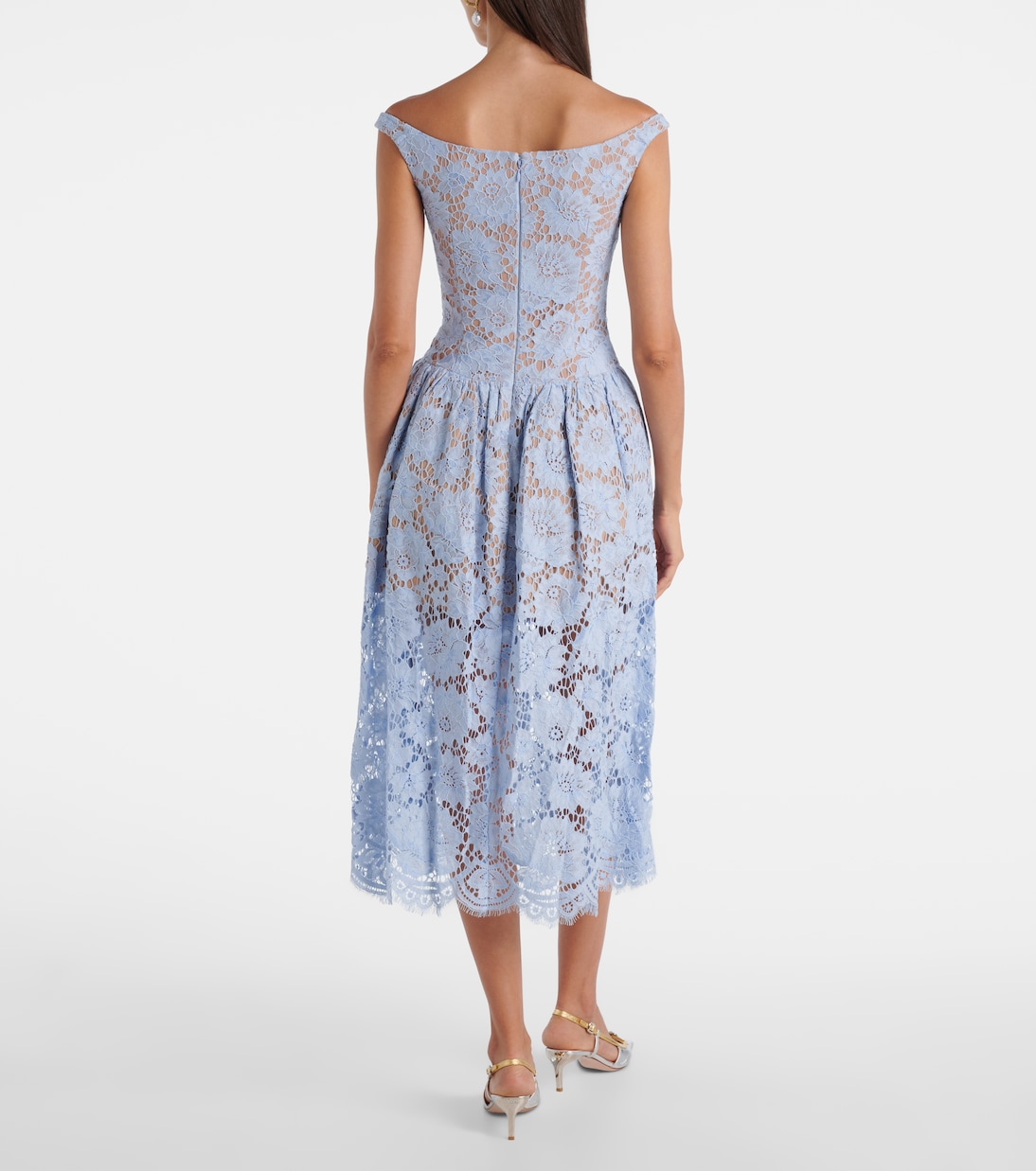 Midikleid aus Spitze | Self-Portrait