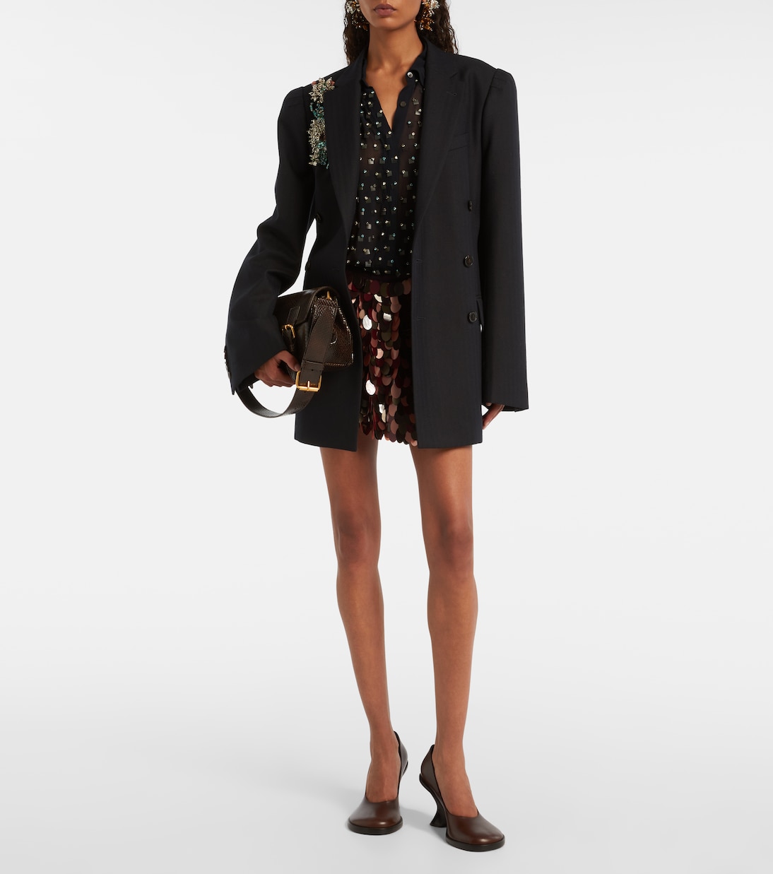 Minirock mit Pailletten | Dries Van Noten