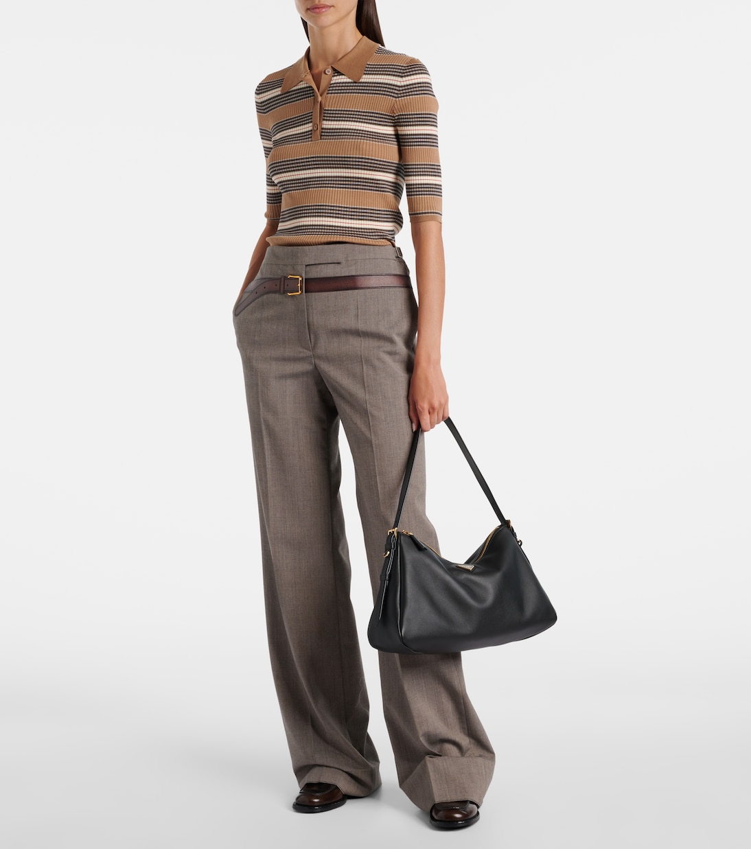 Prada Aimée Large leather shoulder bag | Prada