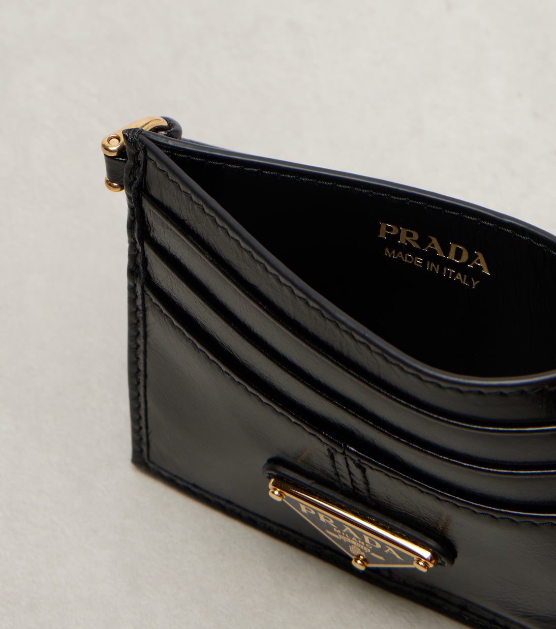 Leather card holder | Prada
