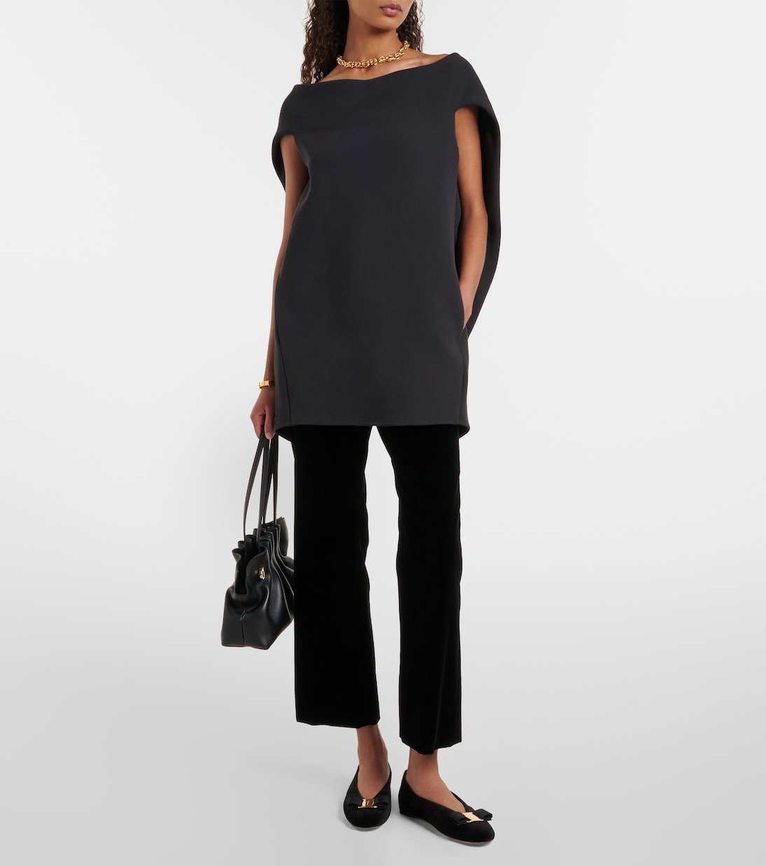 Vanna velvet ballet flats | Ferragamo