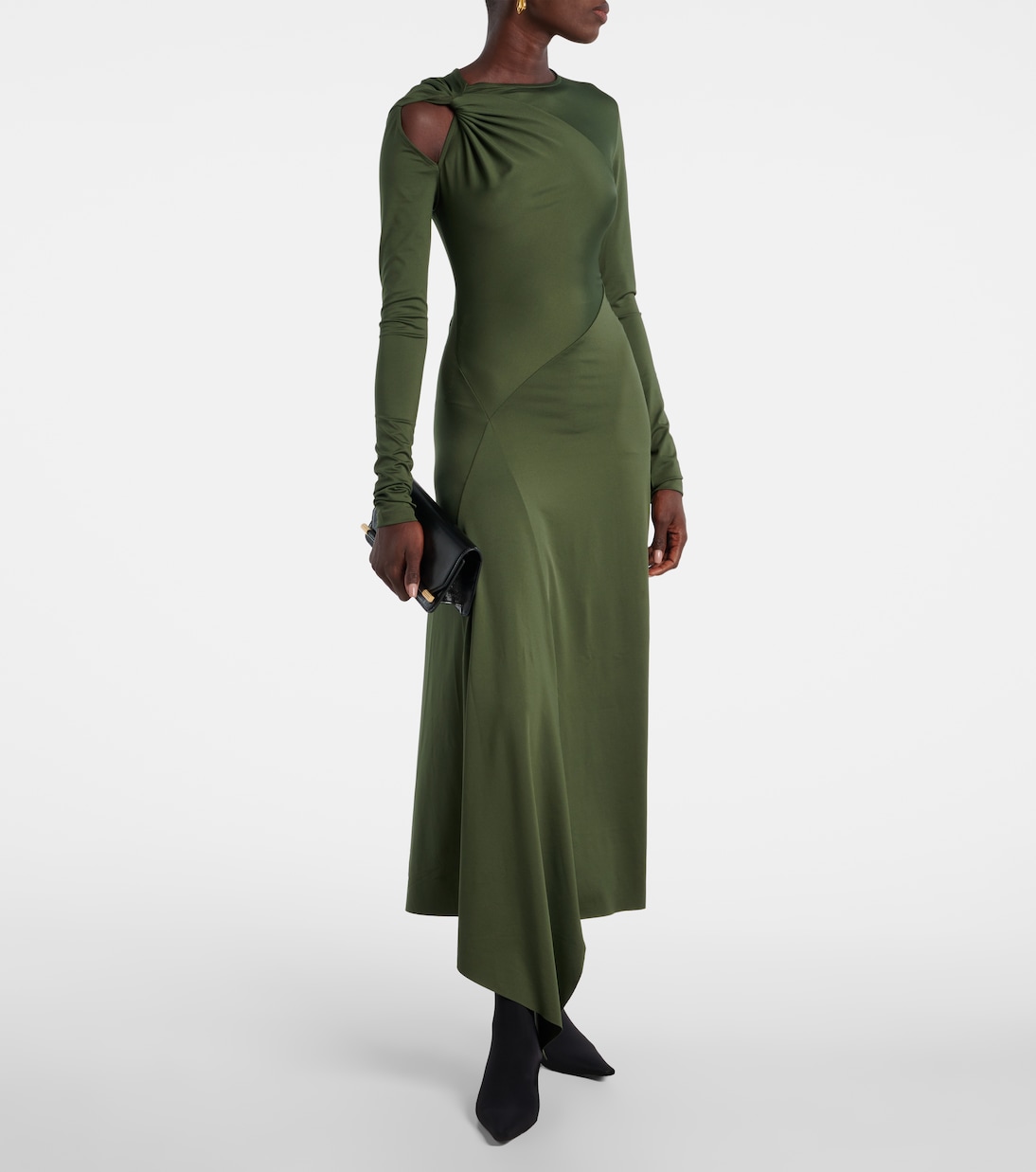 Robe midi asymétrique | Victoria Beckham