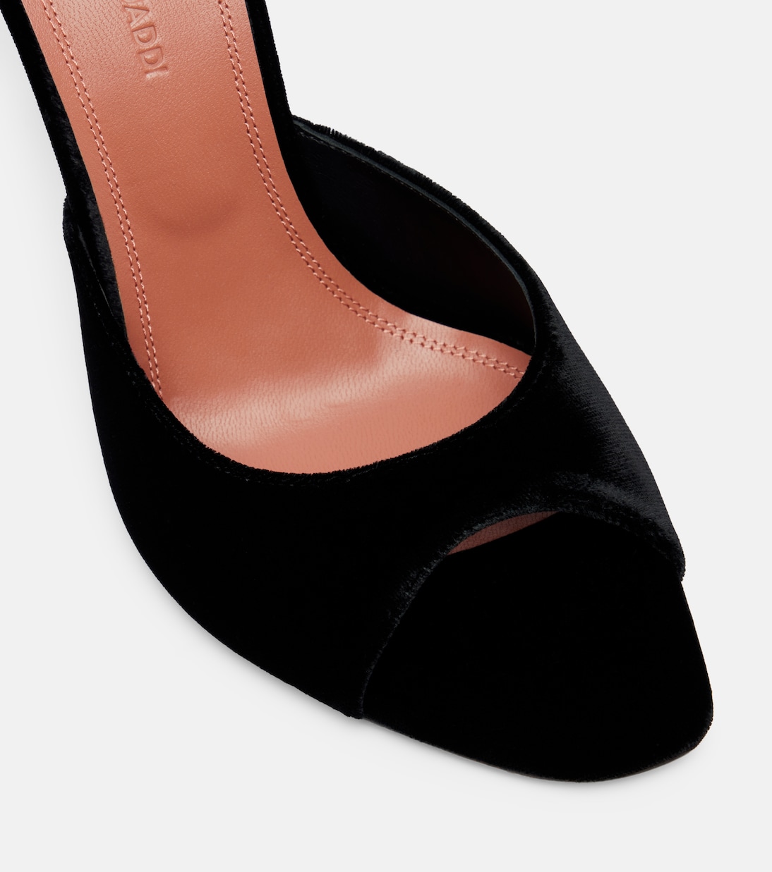 Pantoletten Alexa 95 aus Samt | Amina Muaddi