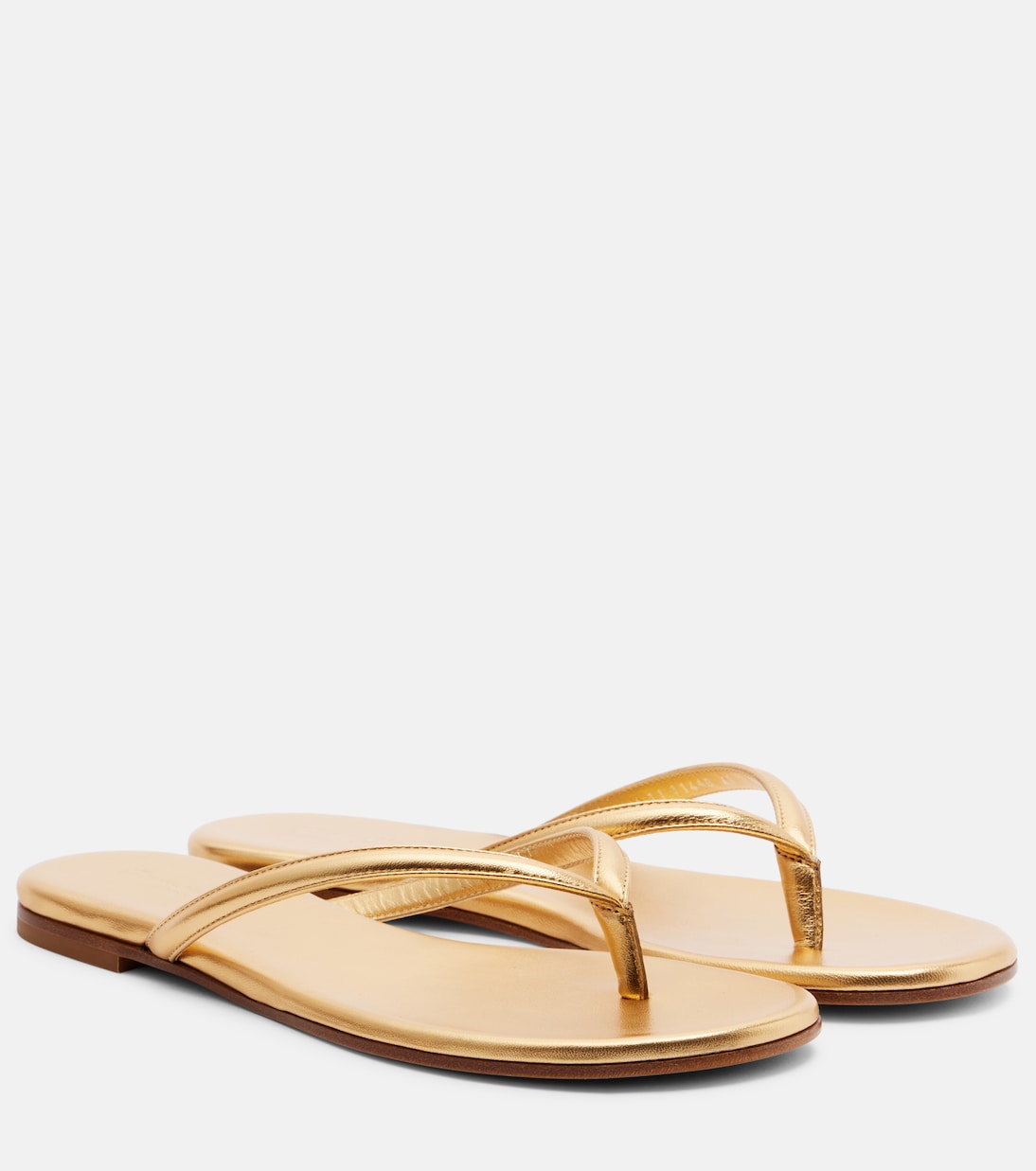 Sandalen Calypso aus Metallic-Leder | Gianvito Rossi