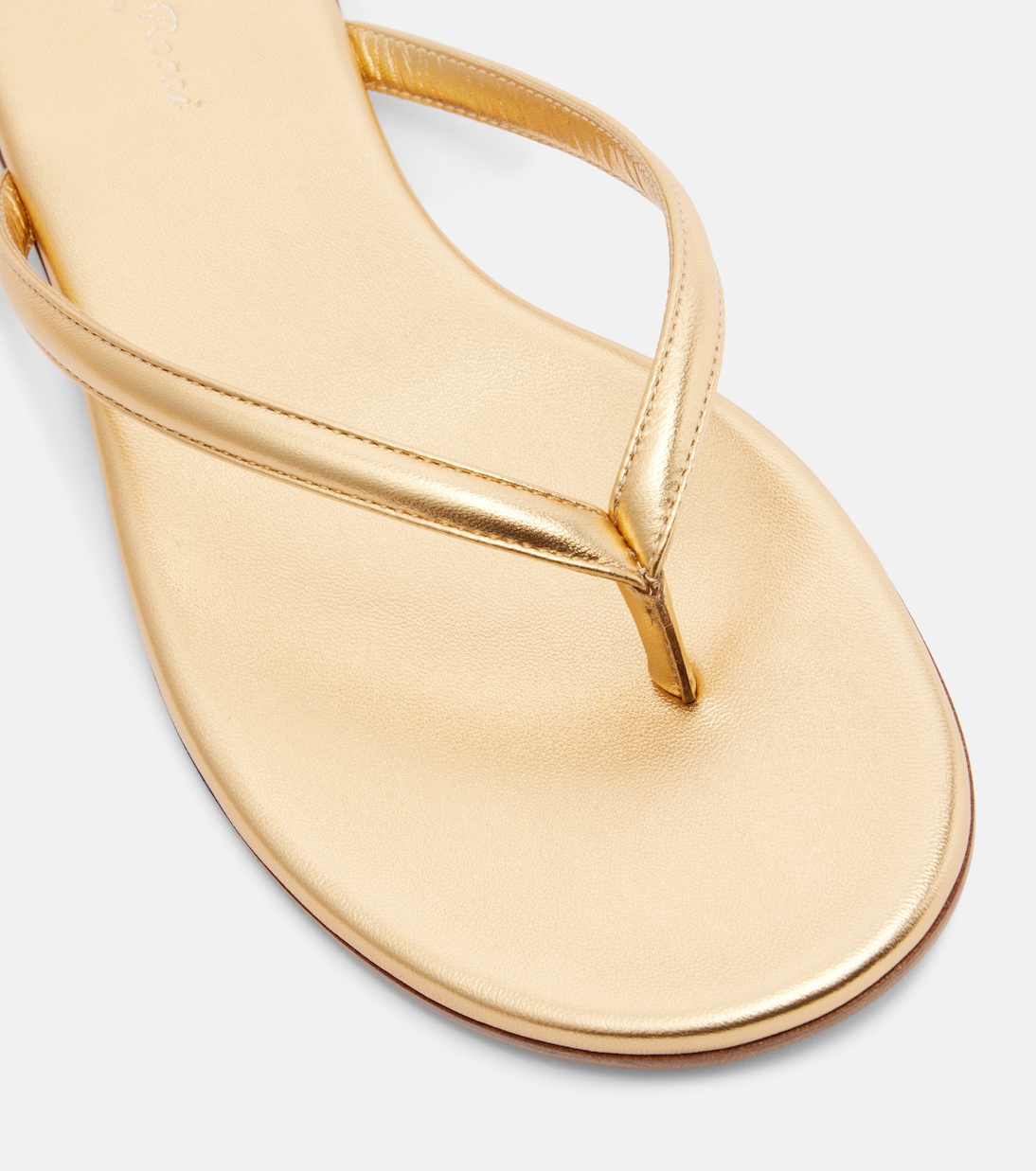 Sandalen Calypso aus Metallic-Leder | Gianvito Rossi