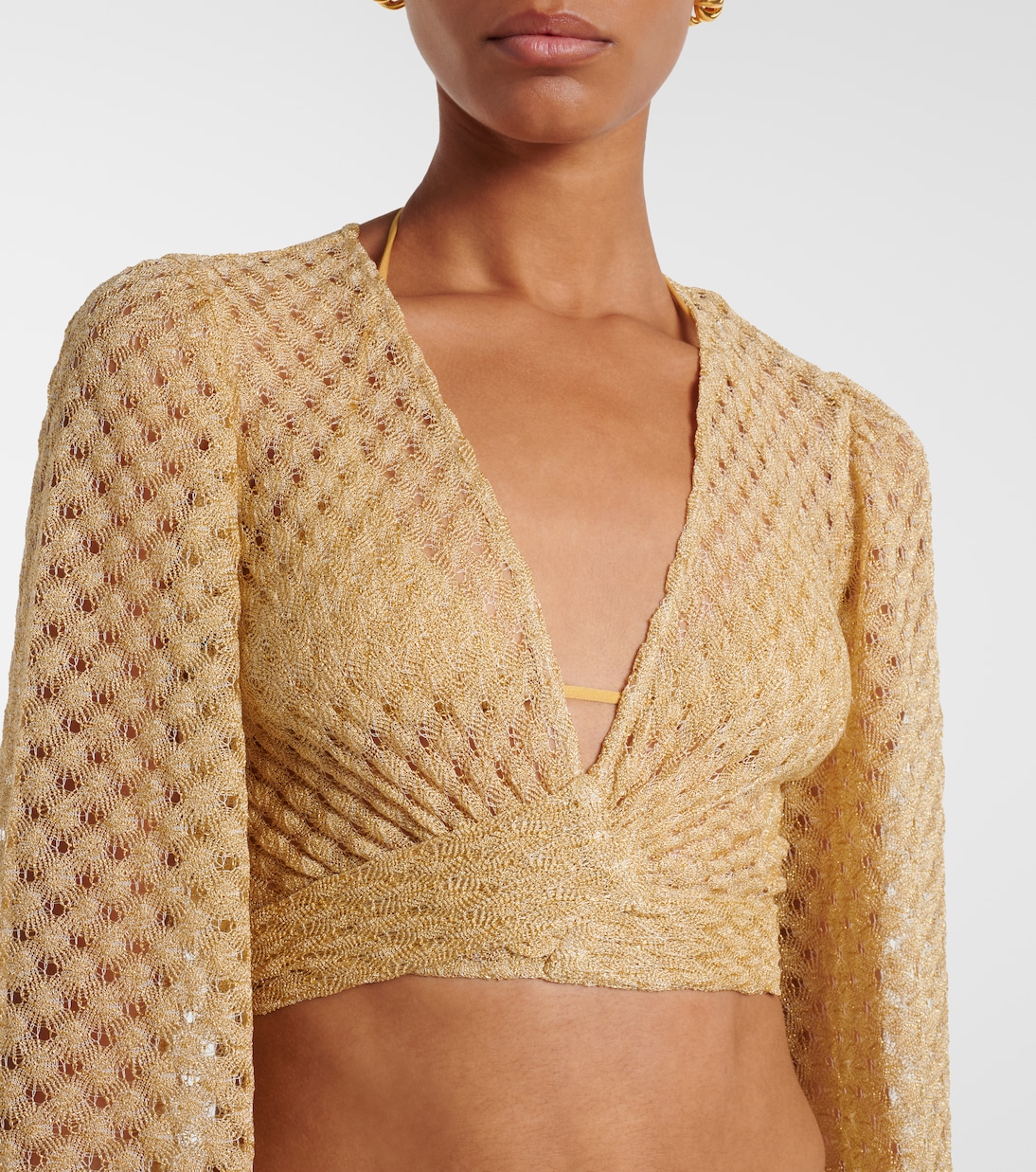 Lamé crop top | Missoni