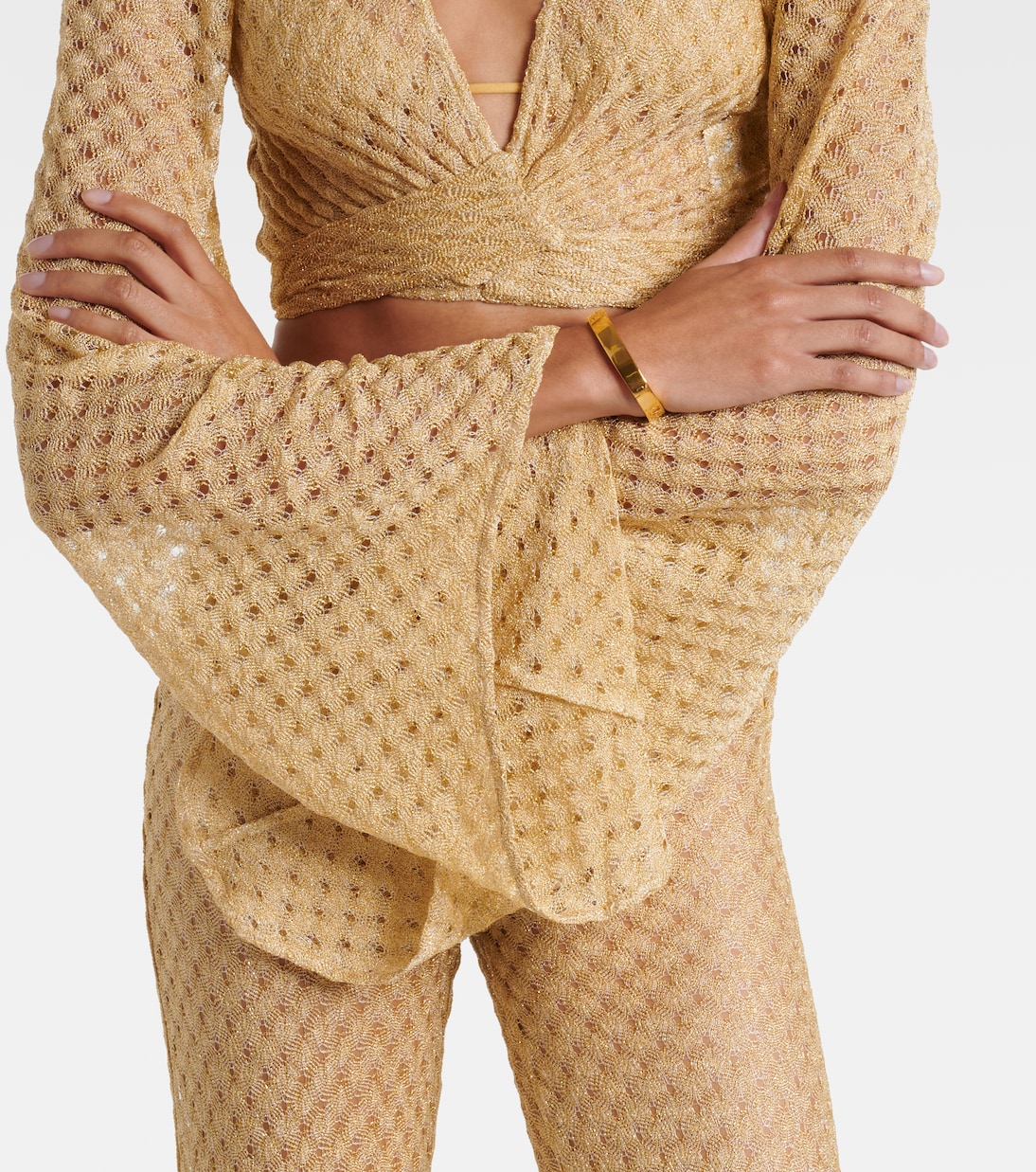 Lamé crop top | Missoni