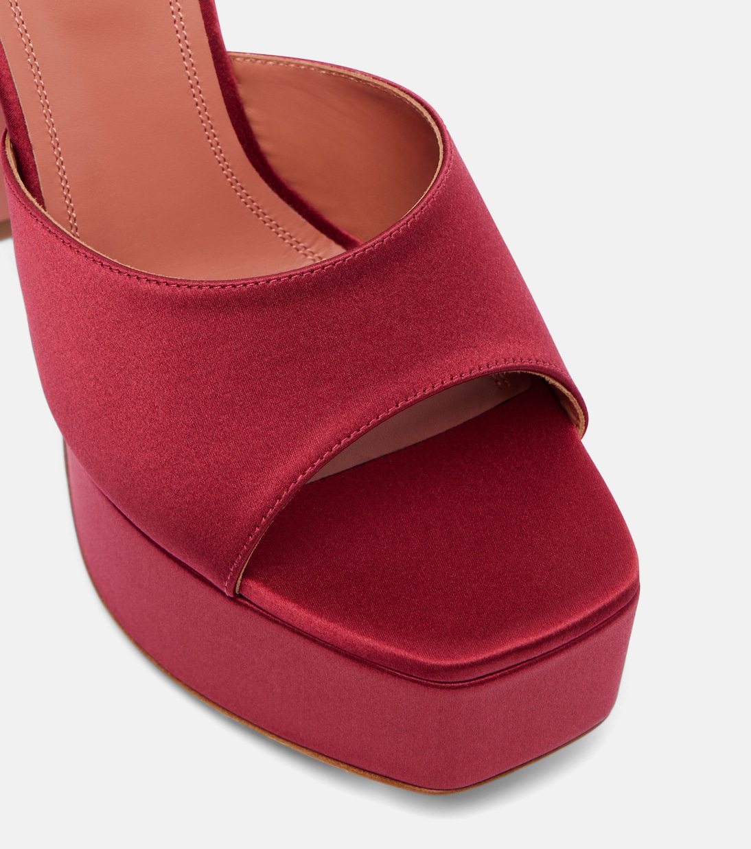 Dalida 140 satin platform mules | Amina Muaddi