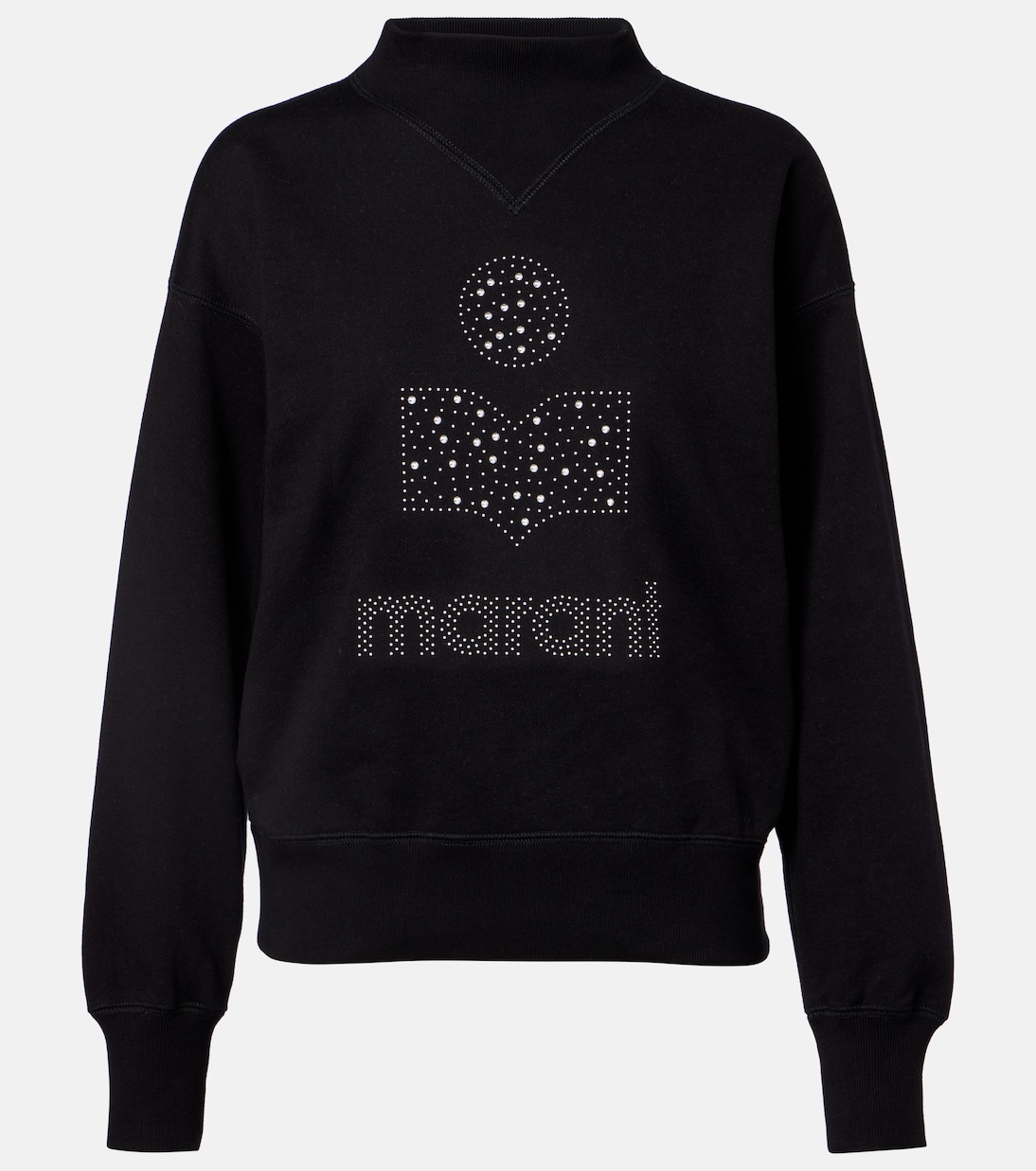 Moby logo cotton-blend fleece sweatshirt | Marant Etoile