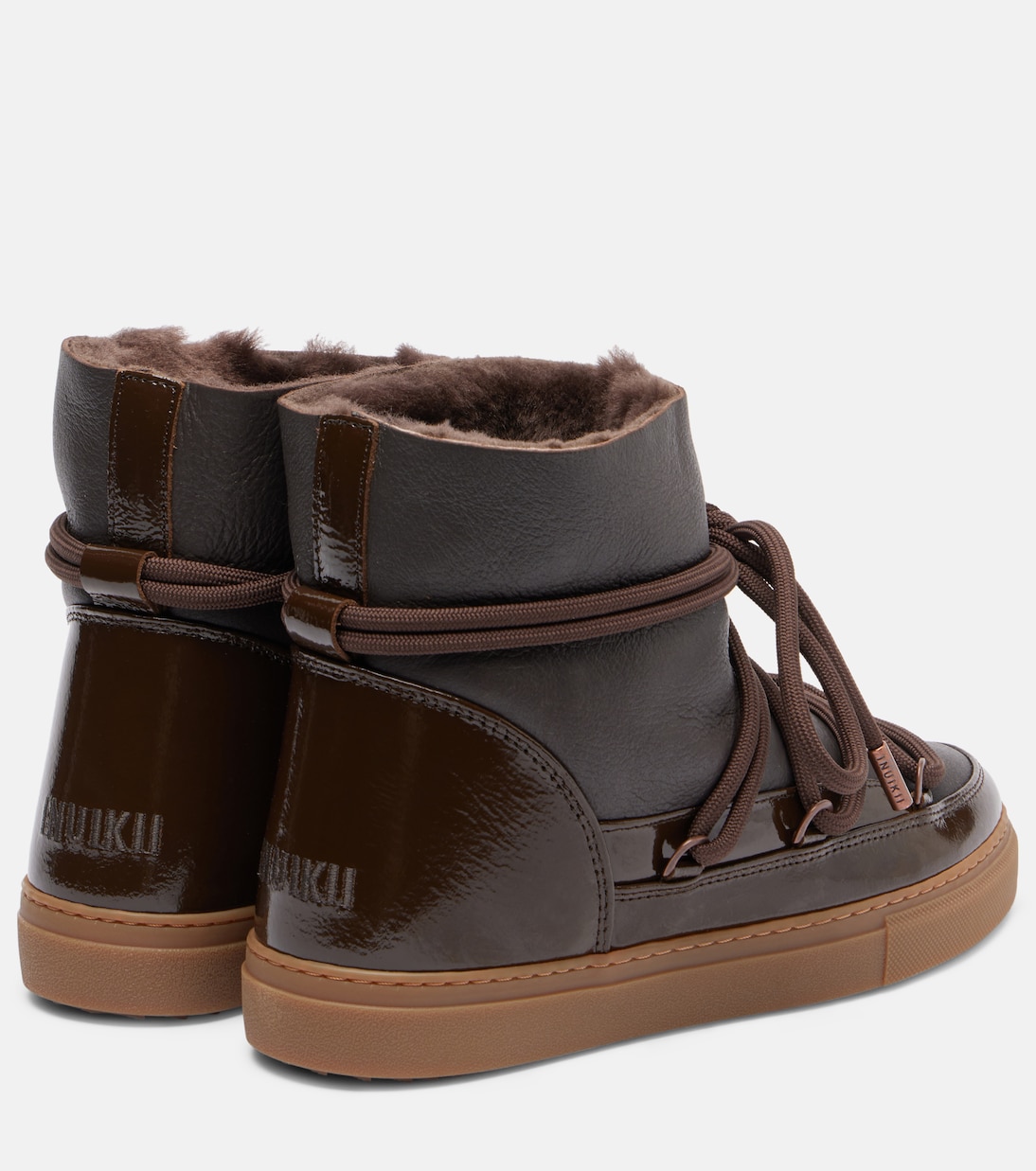 Gloss leather snow boots | Inuikii