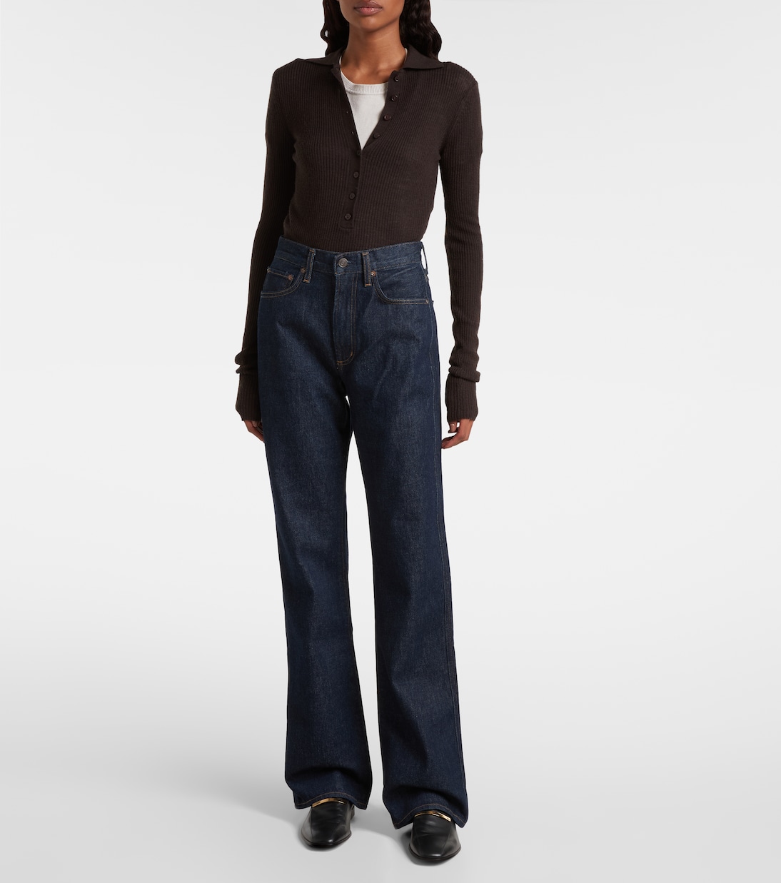 Mid-Rise Flared Jeans Leena | Agolde