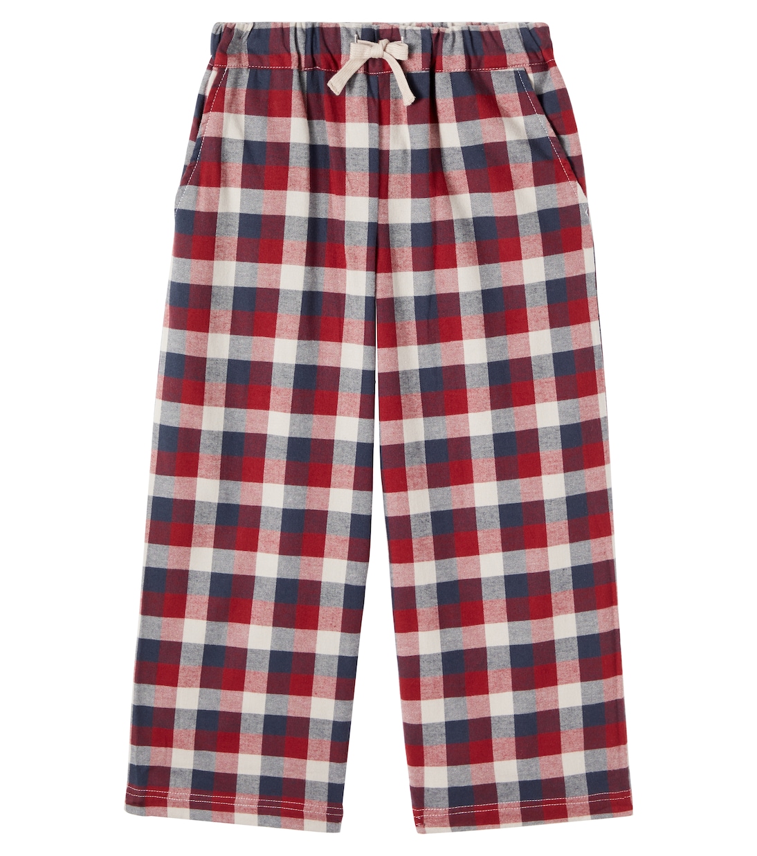 Sasha checked cotton pants | Wheat