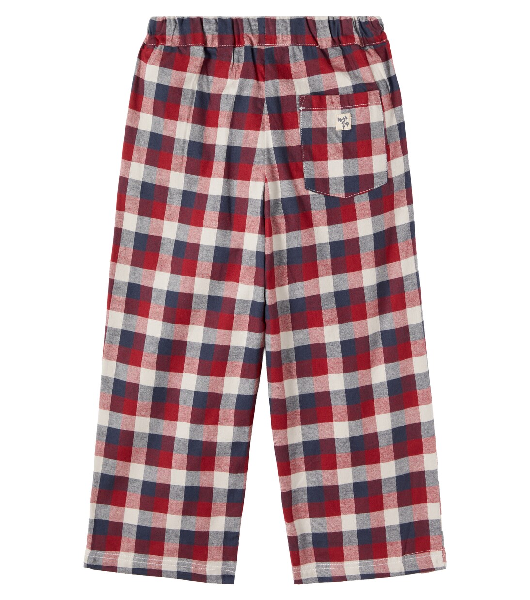Sasha checked cotton pants | Wheat