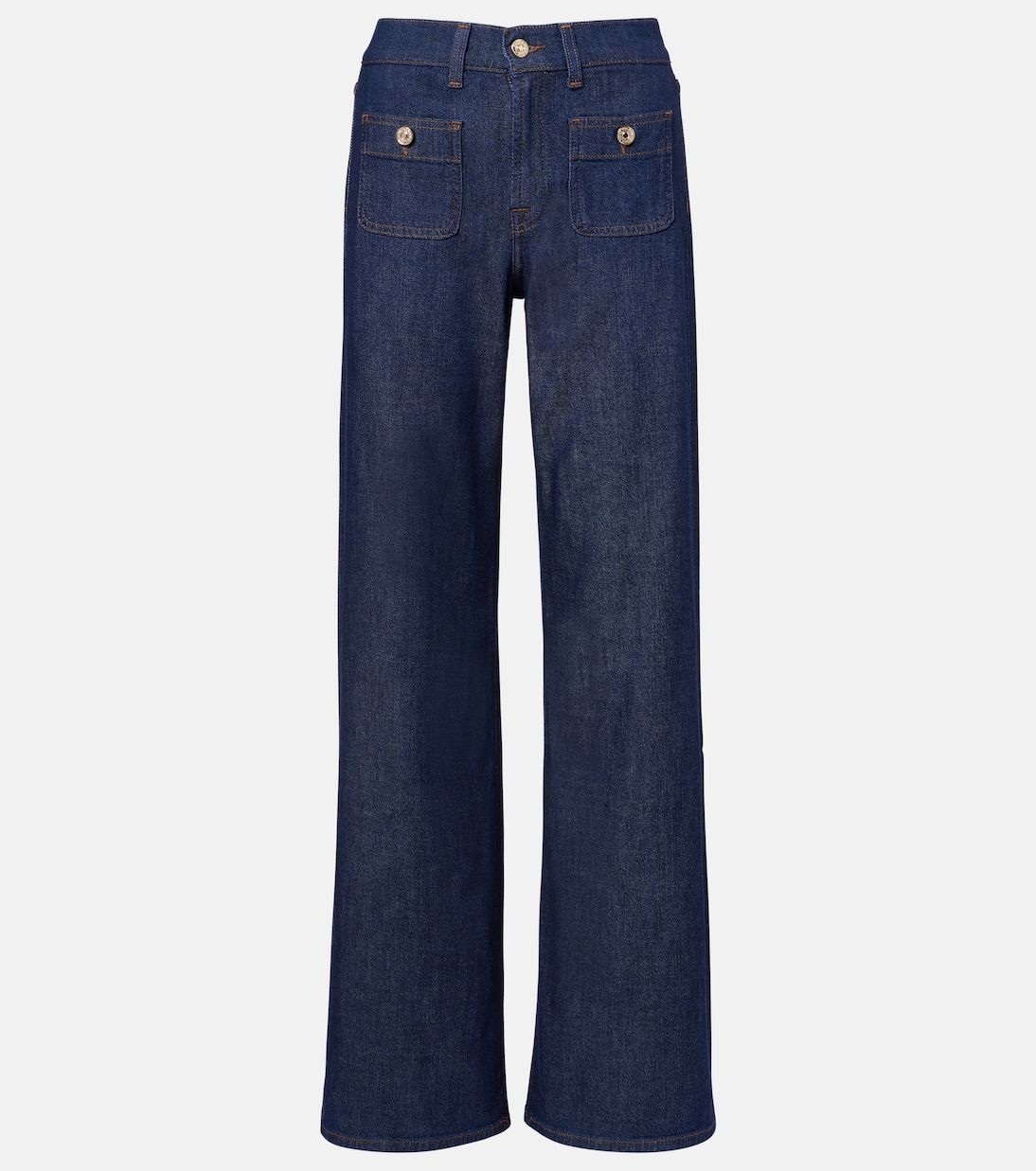 Jeans a gamba larga Lotta Tailorless a vita media | 7 For All Mankind