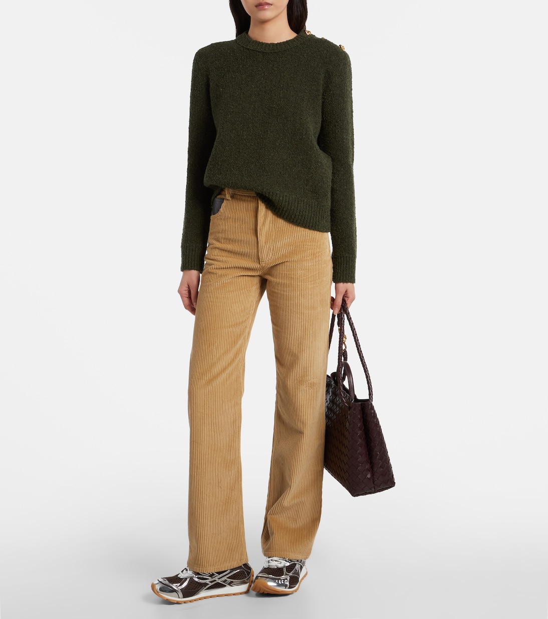 Andiamo Intrecciato Medium leather tote bag | Bottega Veneta