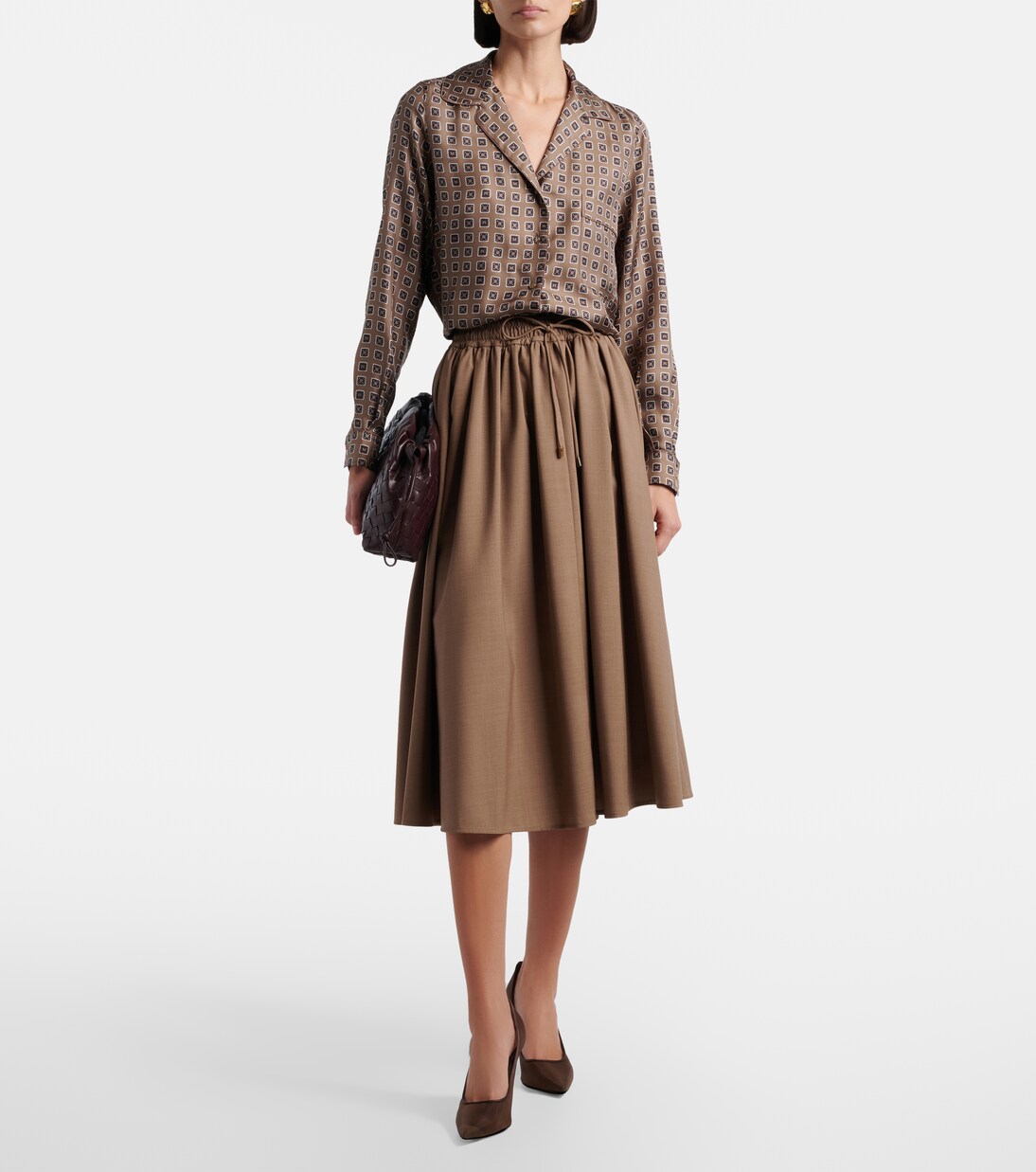 Livrea virgin wool midi skirt | Max Mara