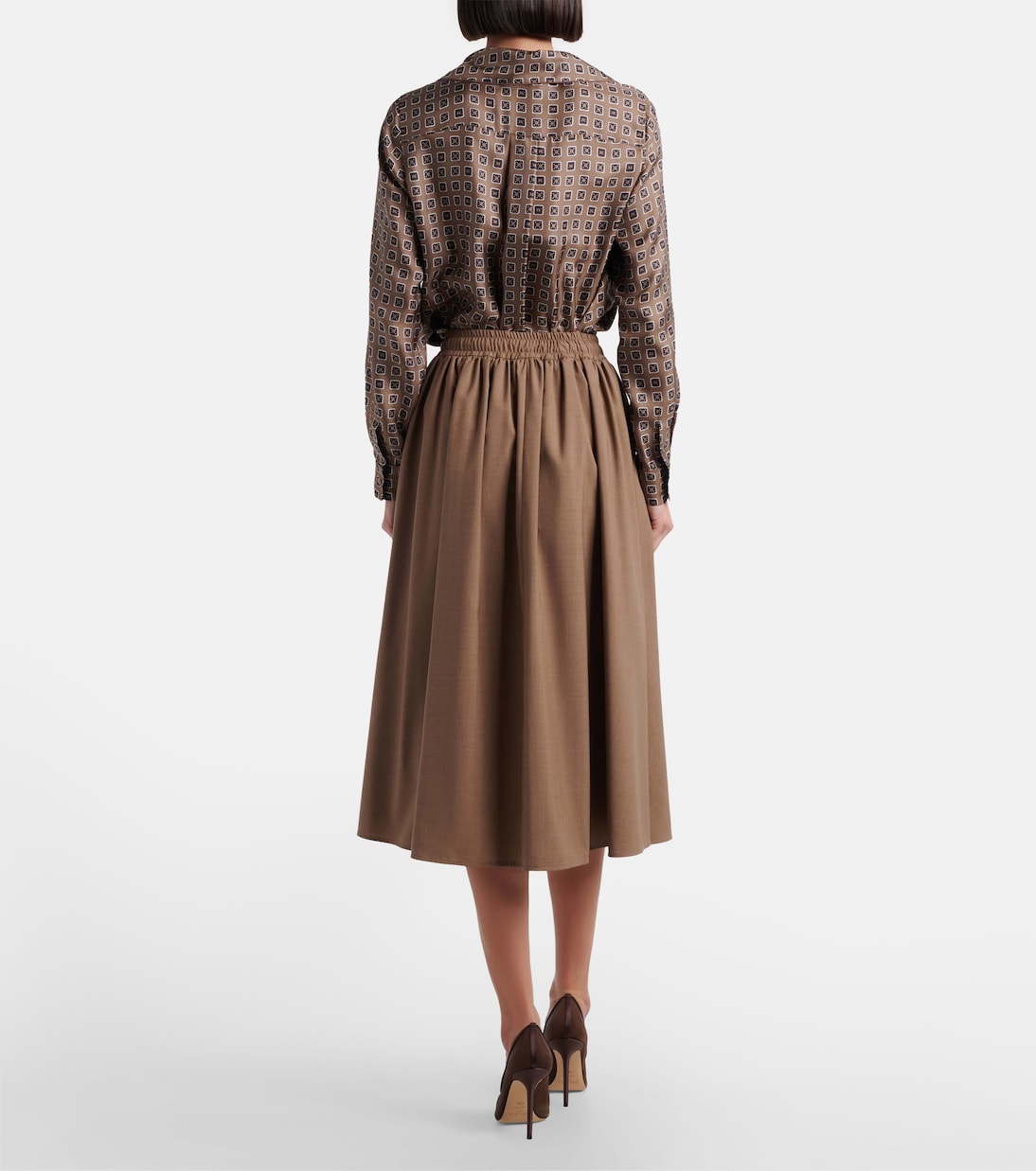 Livrea virgin wool midi skirt | Max Mara