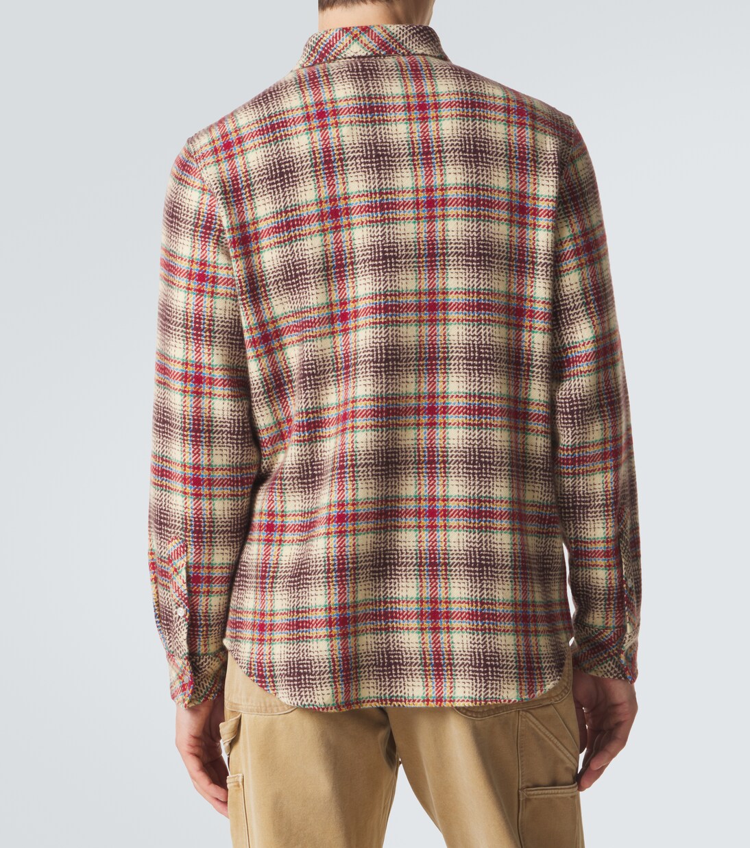 Balance cashmere shirt with emerald | God's True Cashmere