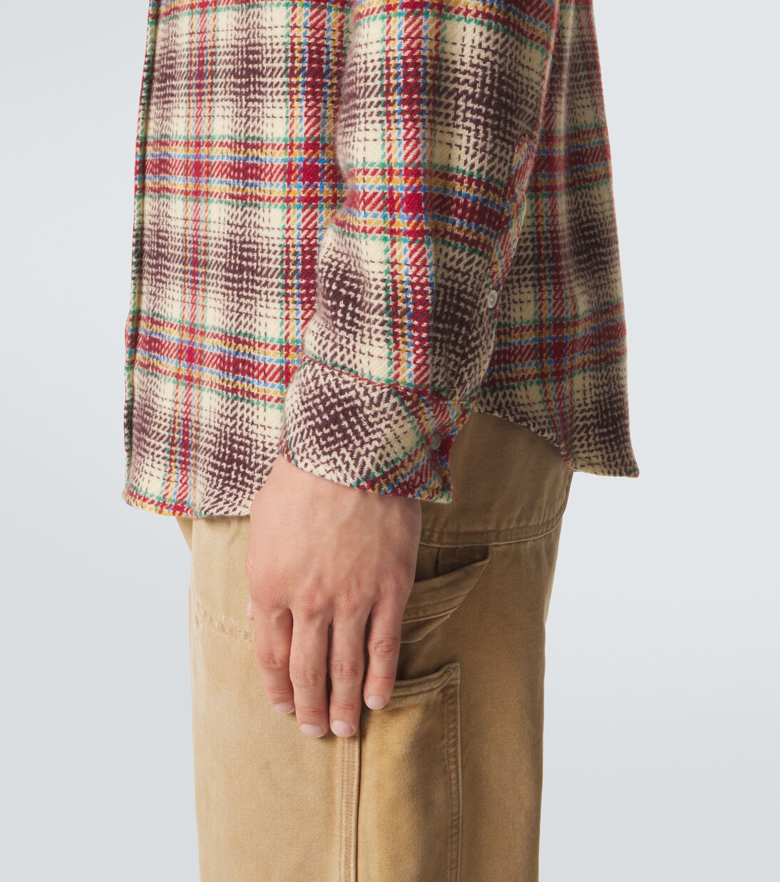 Balance cashmere shirt with emerald | God's True Cashmere