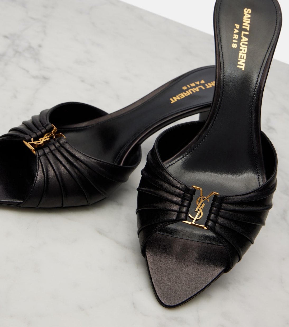 Pantoletten Babylone 60 aus Leder | Saint Laurent