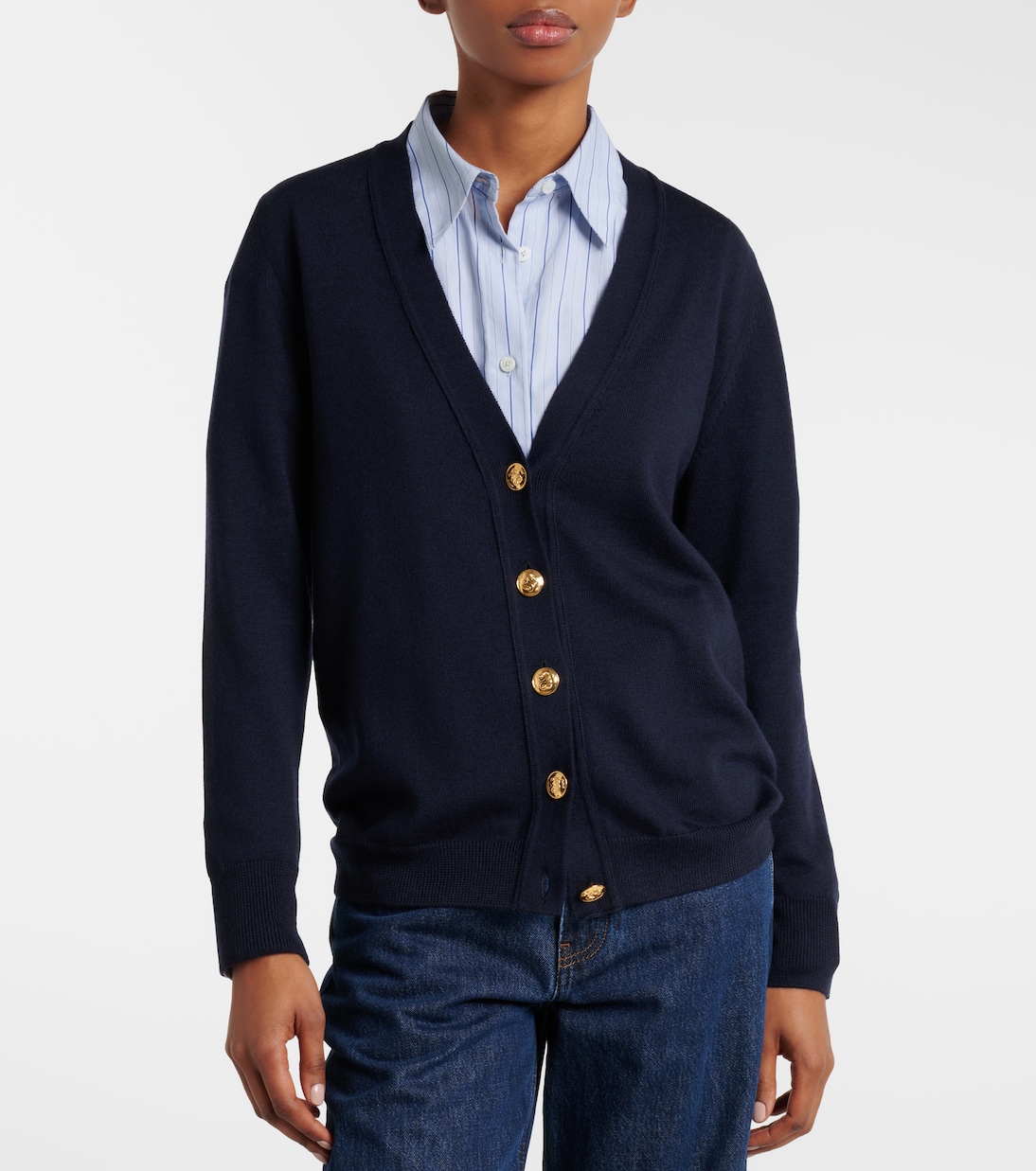Wool, silk, and cashmere cardigan | Blazé Milano