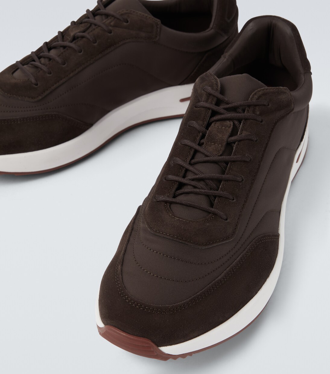 Week End Walk suede-trimmed sneakers | Loro Piana