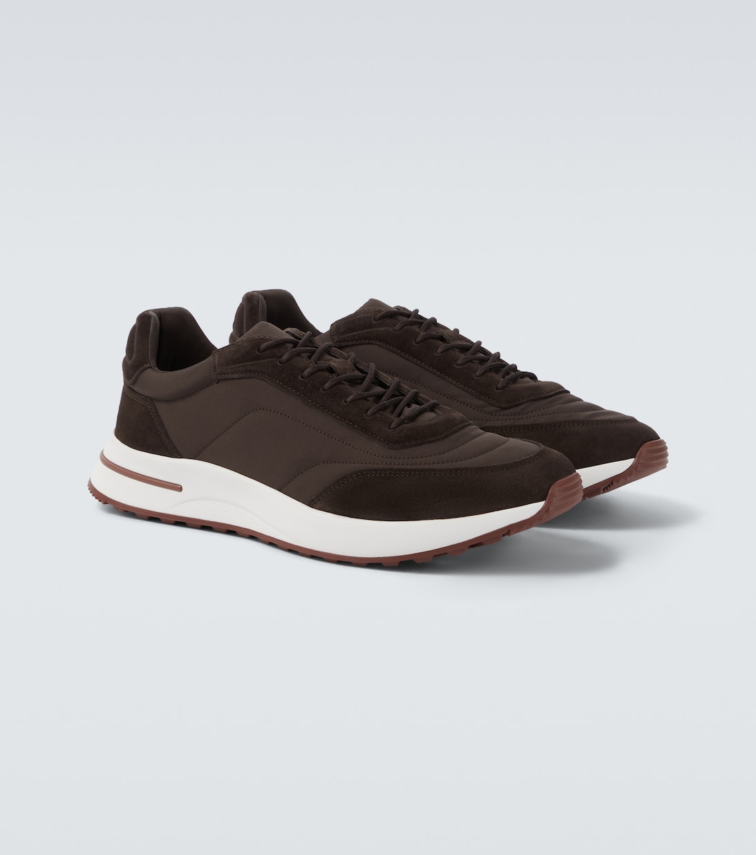 Week End Walk suede-trimmed sneakers | Loro Piana