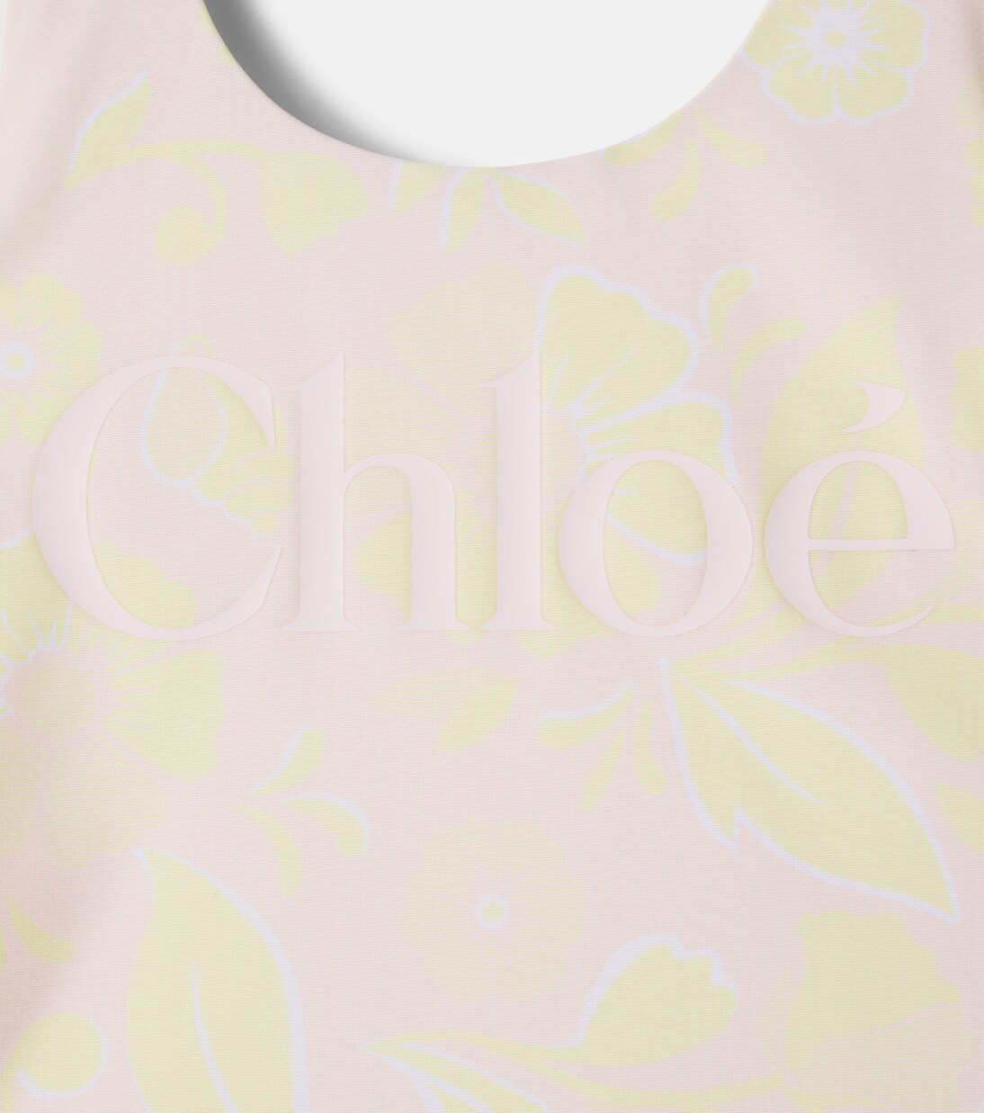 Logo花卉连体泳衣 | Chloé Kids