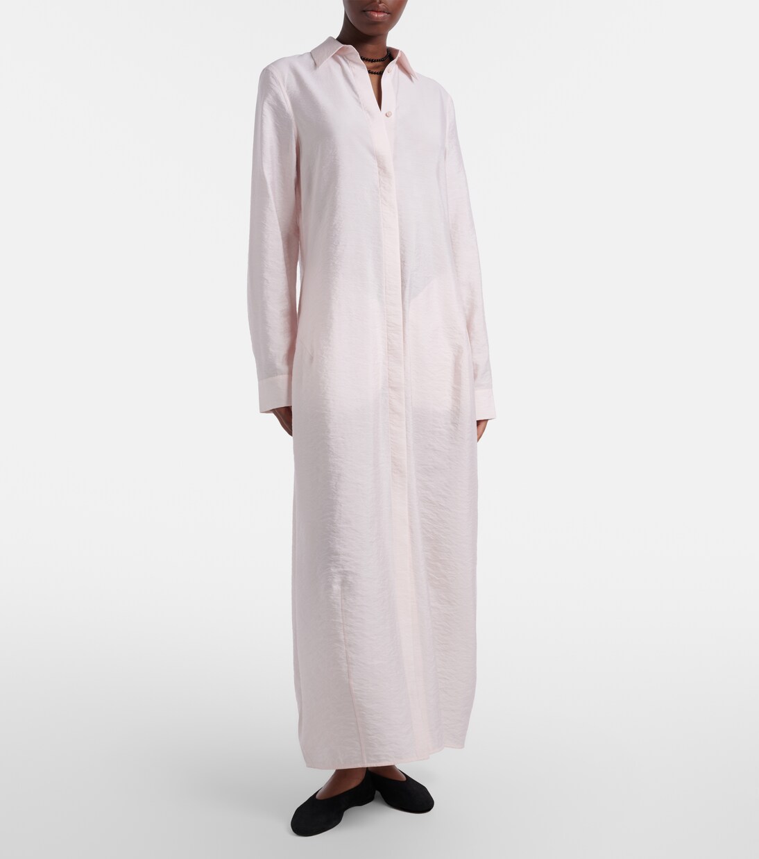 Silk-blend shirt dress | Toteme