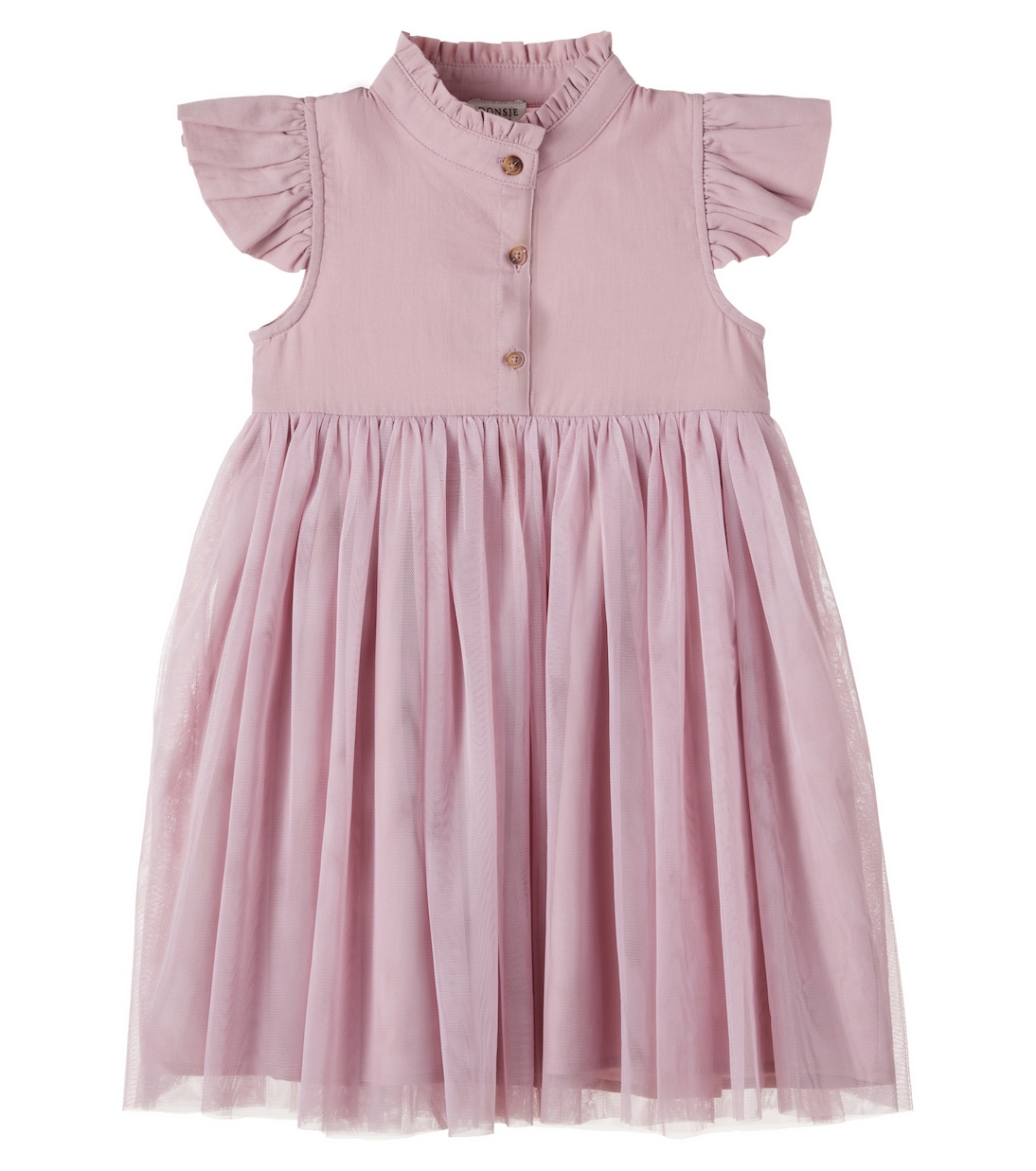 Fleurance paneled cotton and tulle dress | Donsje
