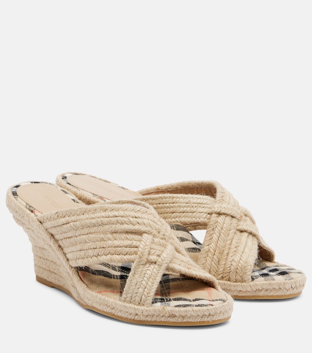 Woven espadrille wedges | Burberry