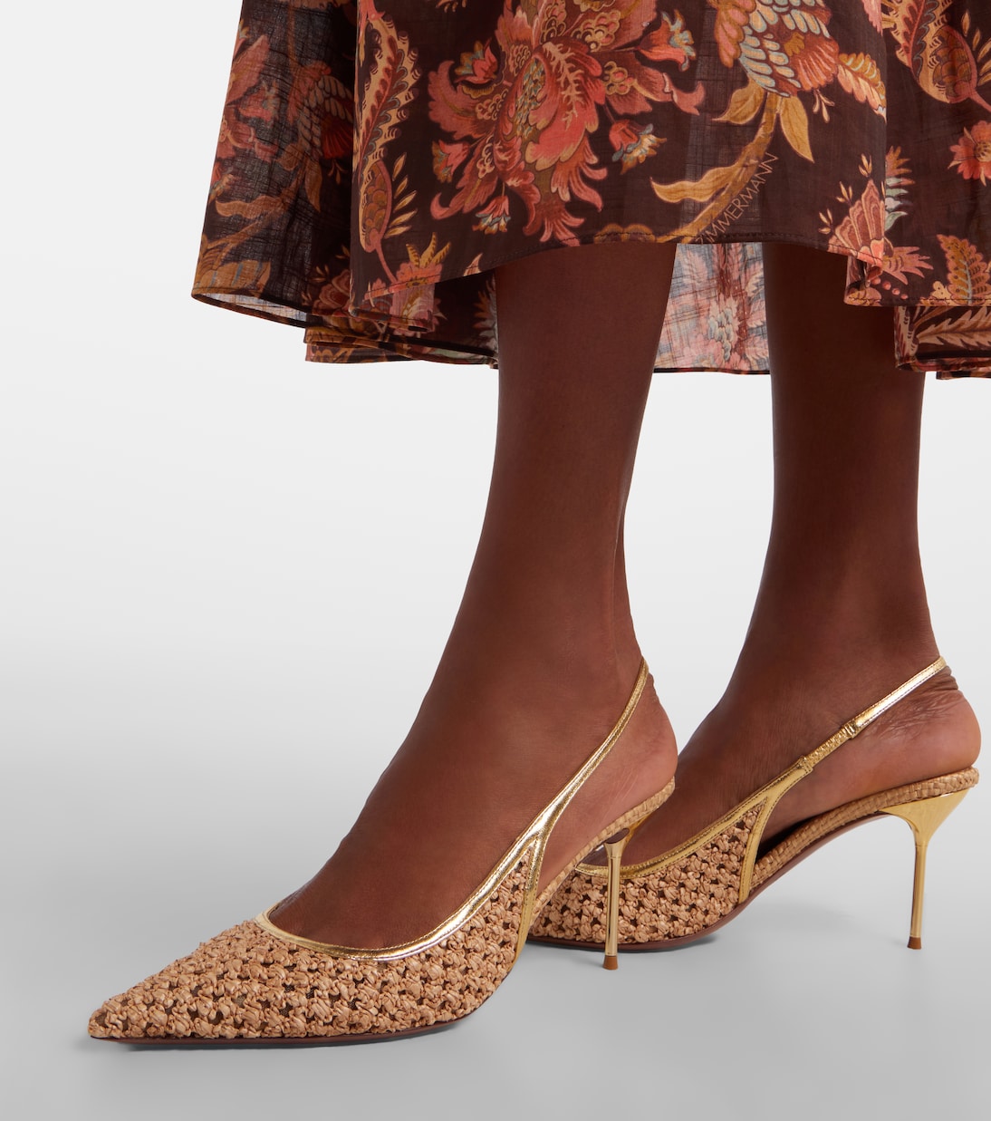 Slingback-Pumps Lidia mit Leder | Paris Texas