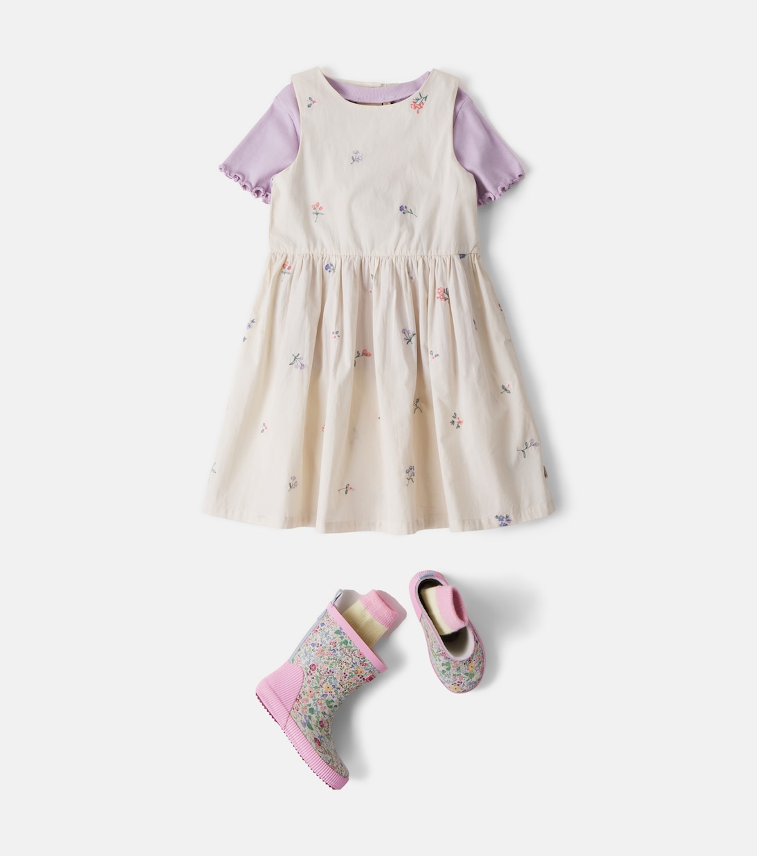 Welly floral rain boots | Wheat