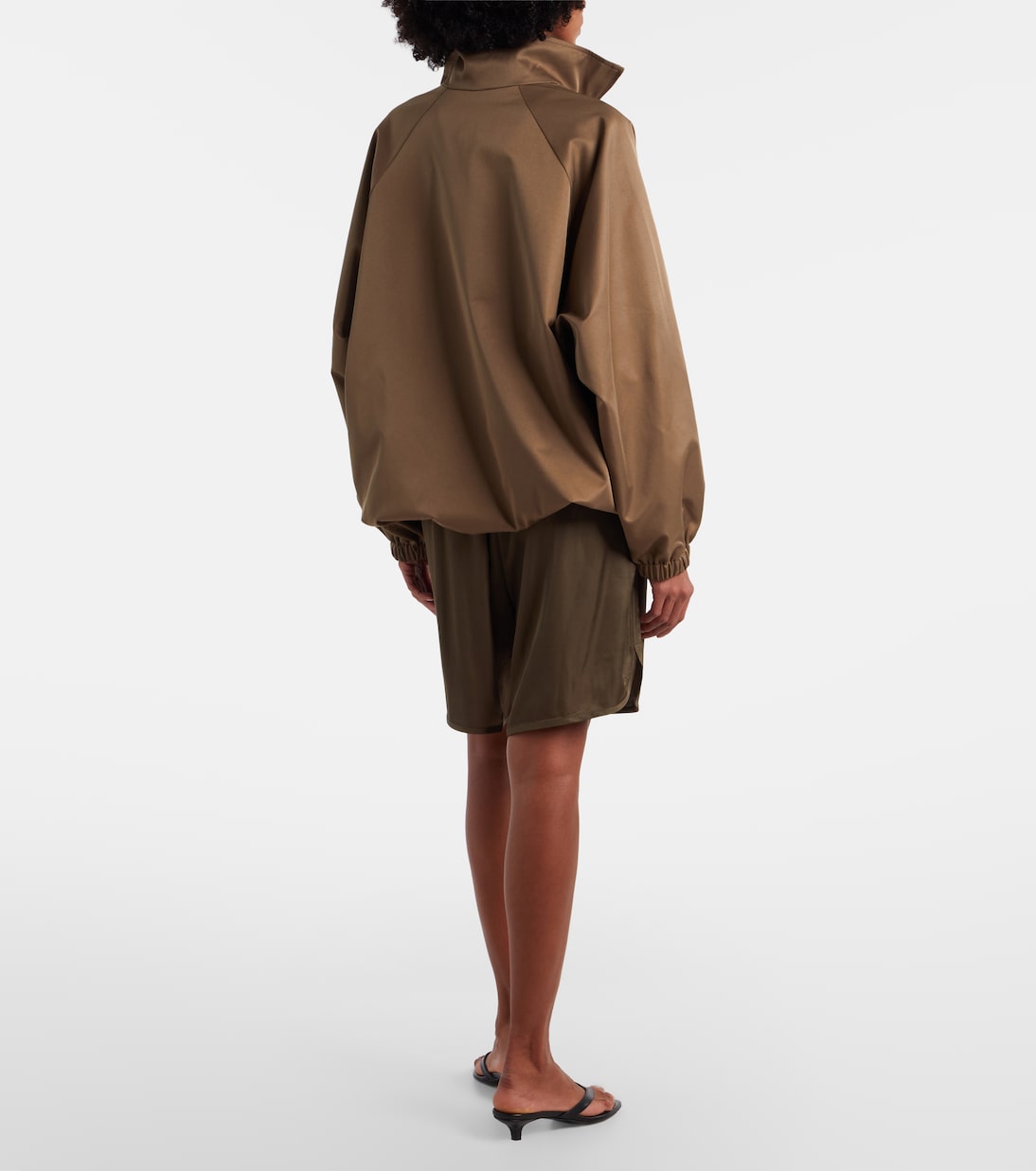 Nelis satin Bermuda shorts | The Frankie Shop