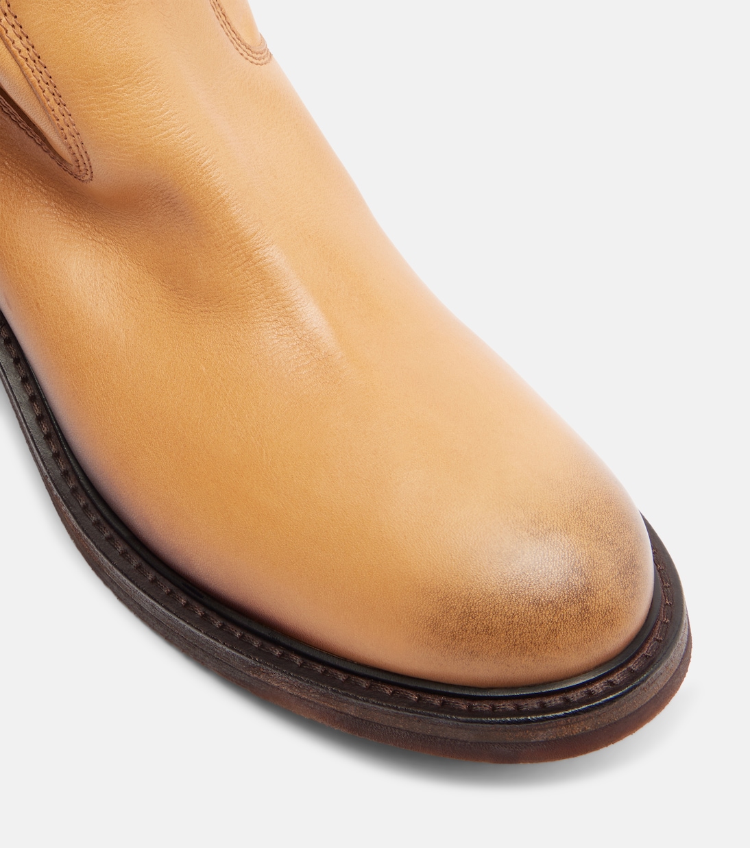 Foule leather ankle boots | Miu Miu