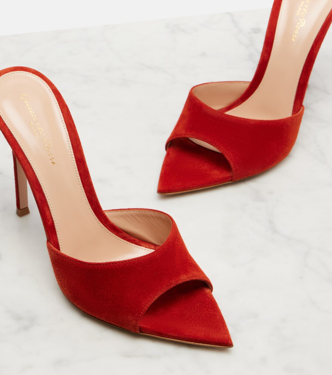 Elle suede mules | Gianvito Rossi