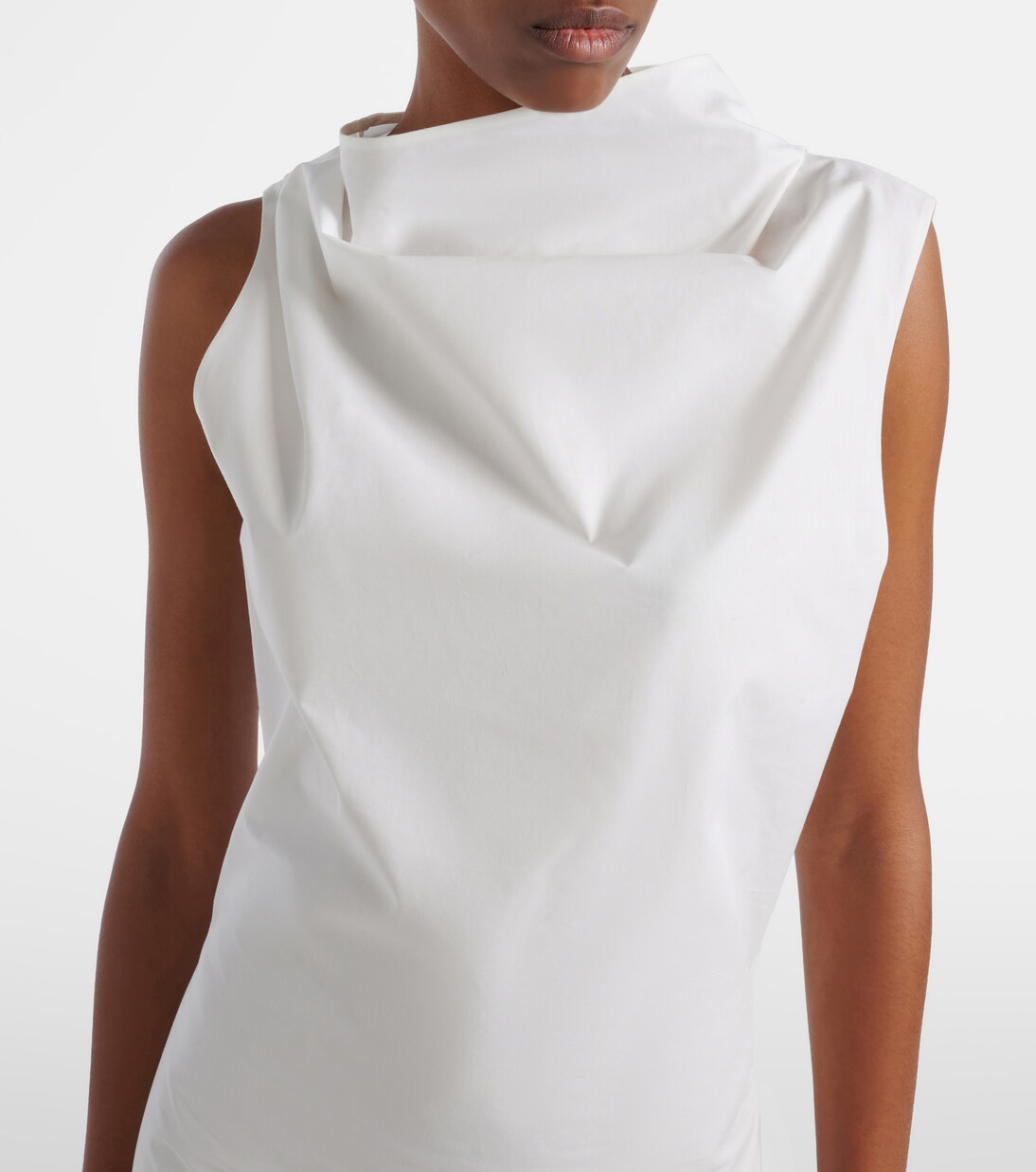 Vestido corto Astor de popelín de algodón | Khaite