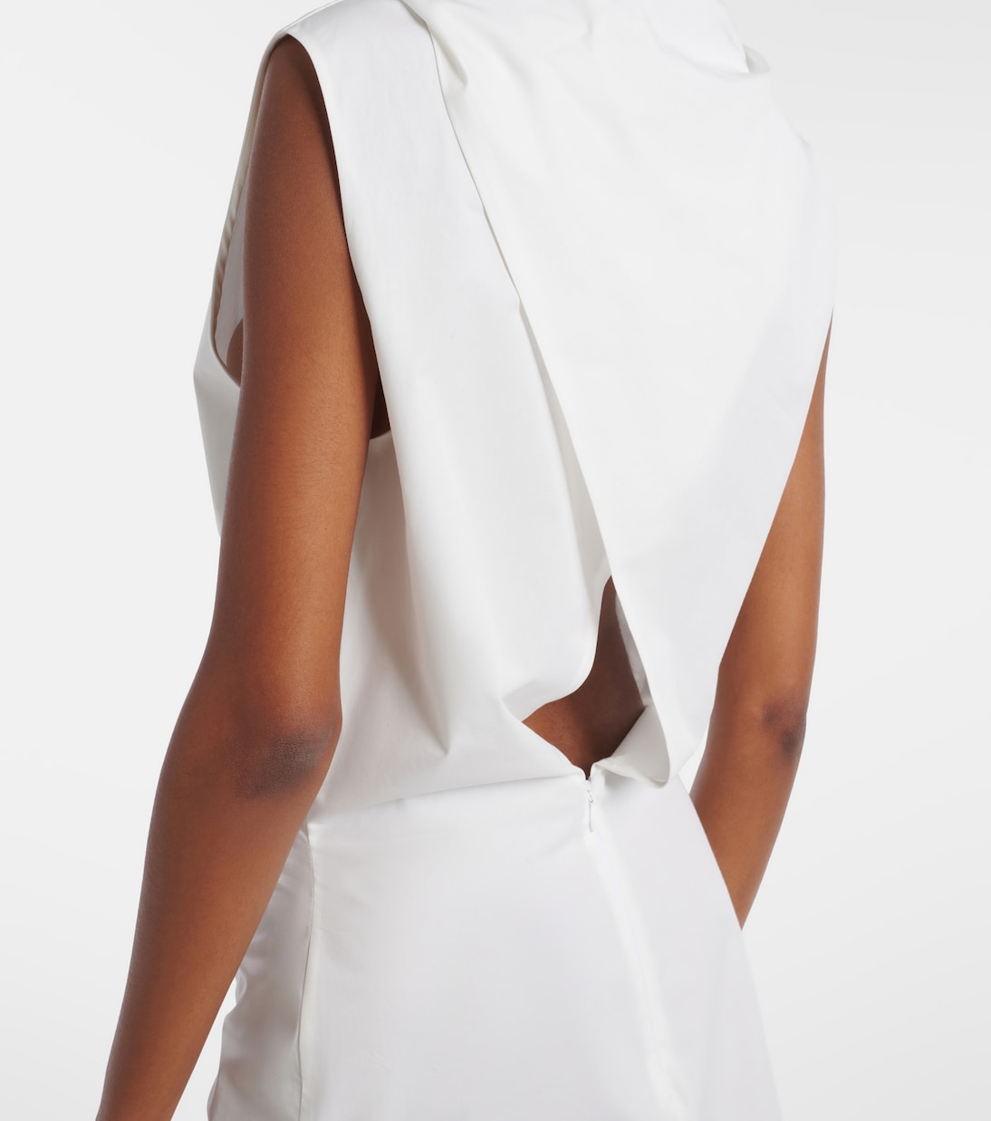 Vestido corto Astor de popelín de algodón | Khaite