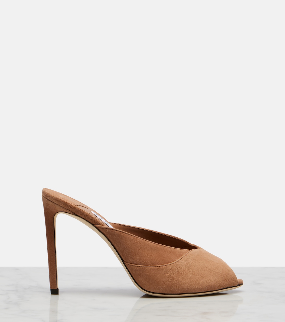 Brigitte suede peep-toe mules | Jimmy Choo