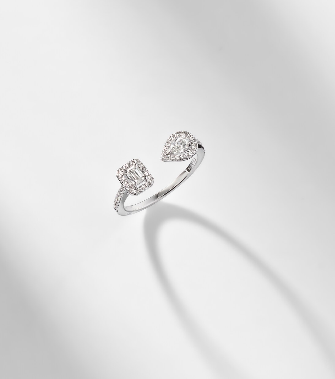 Anillo My Twin de oro blanco de 18 ct con diamantes | Messika