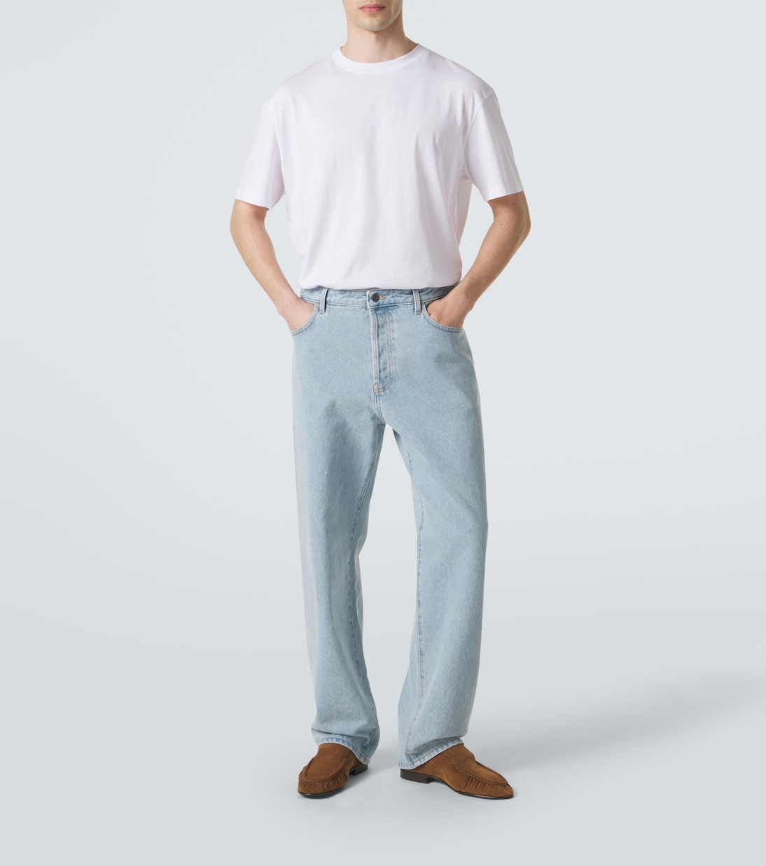 Mocassini Soft Two in suede | The Row