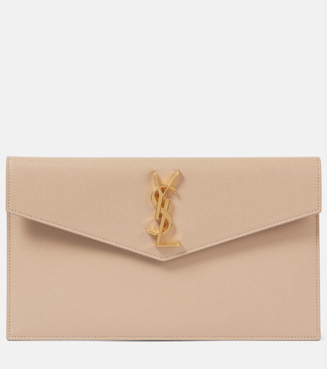 Uptown leather clutch | Saint Laurent