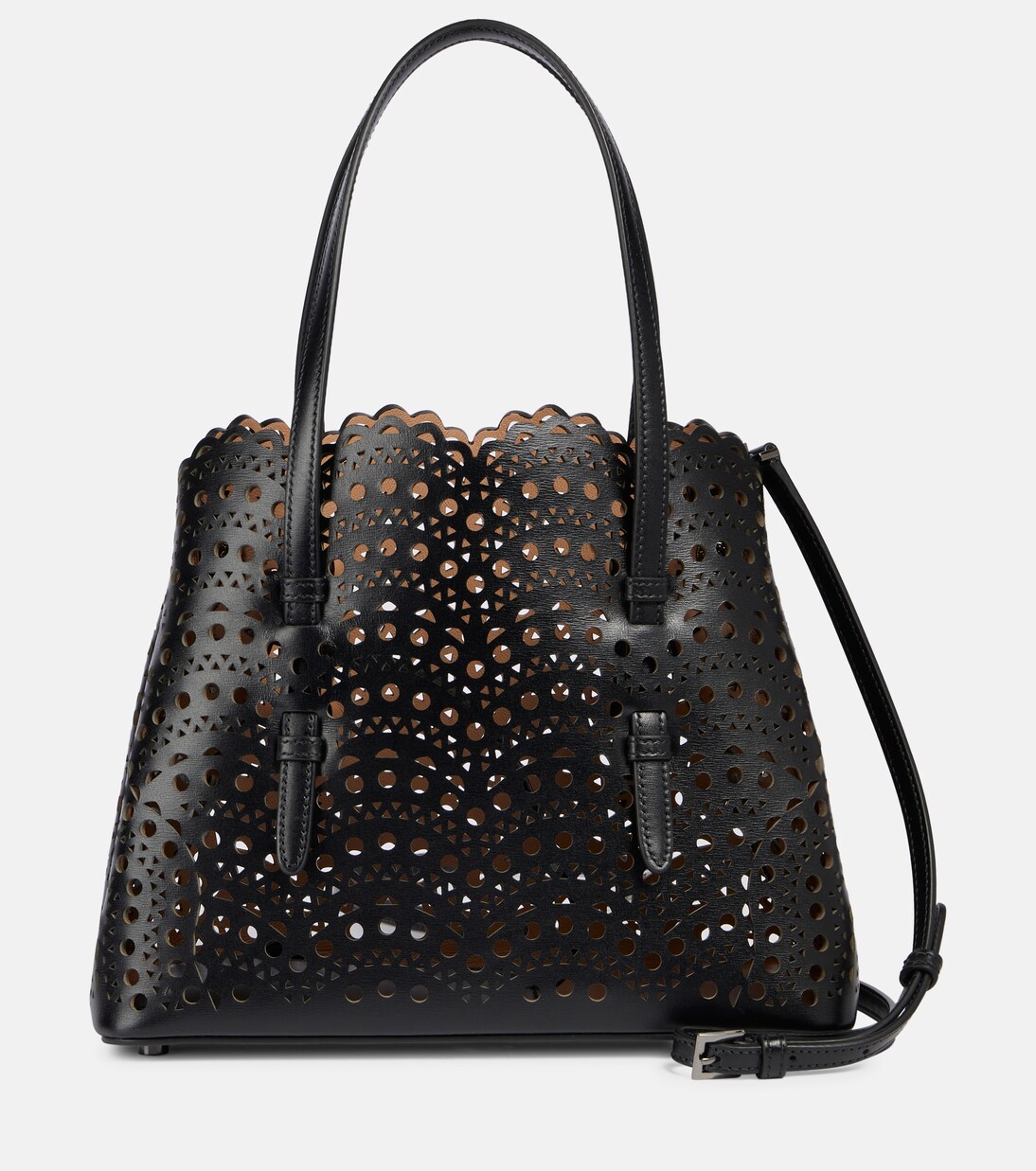 Le Mina 25 Vienne Wave leather tote bag | Alaïa