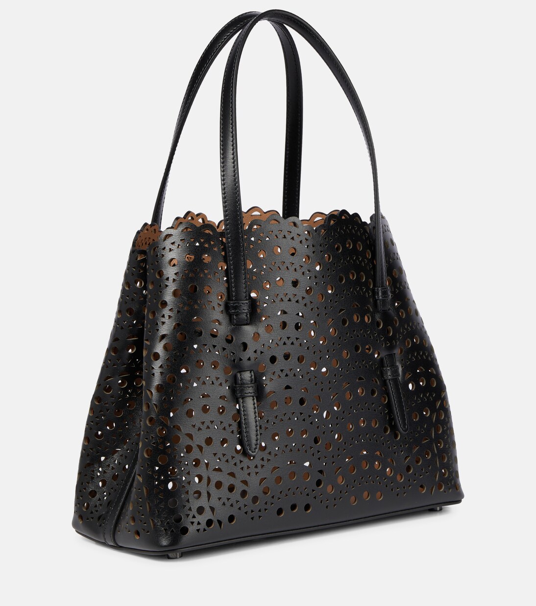 Le Mina 25 Vienne Wave leather tote bag | Alaïa