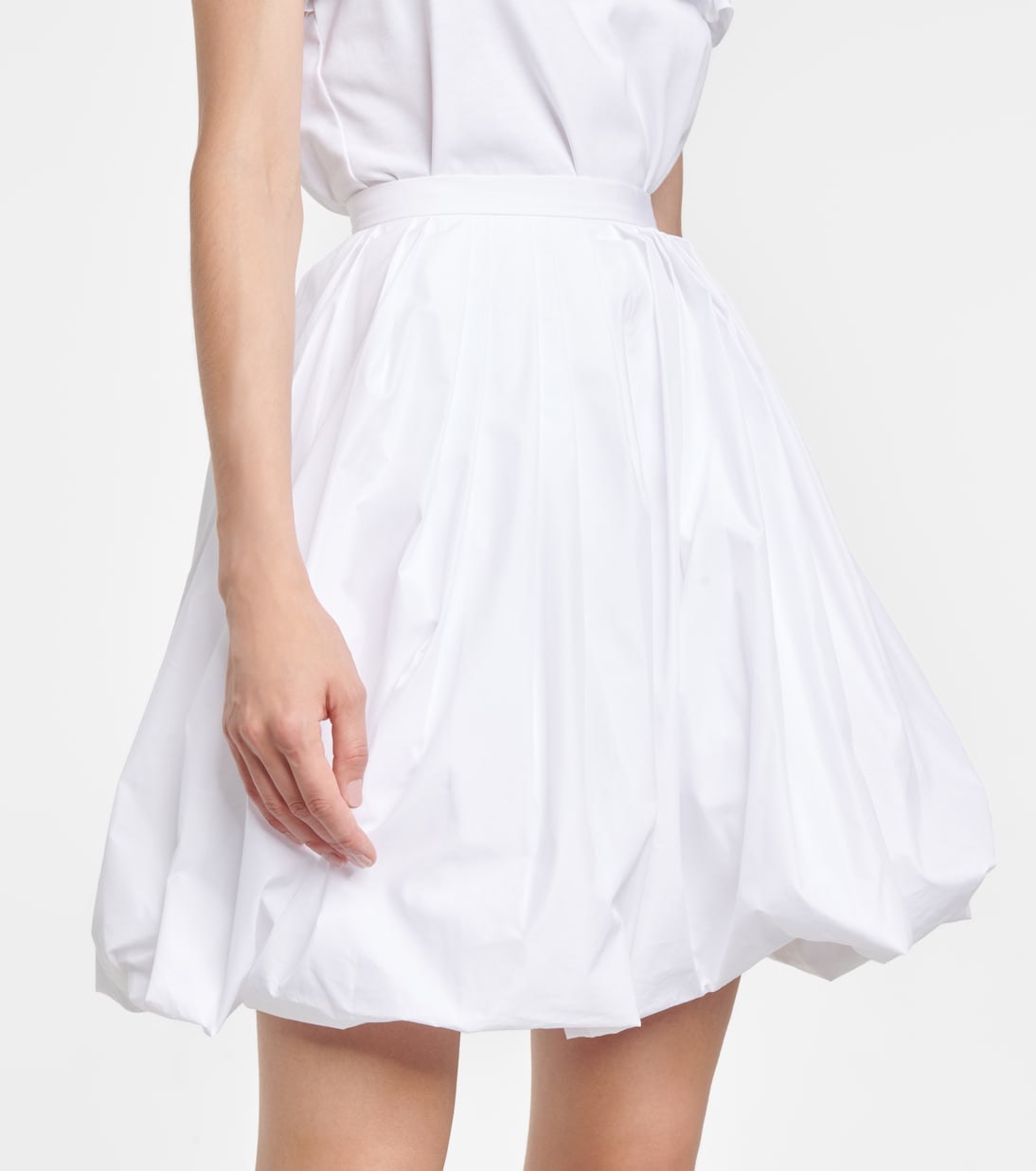 Cotton-blend poplin miniskirt | Alaïa