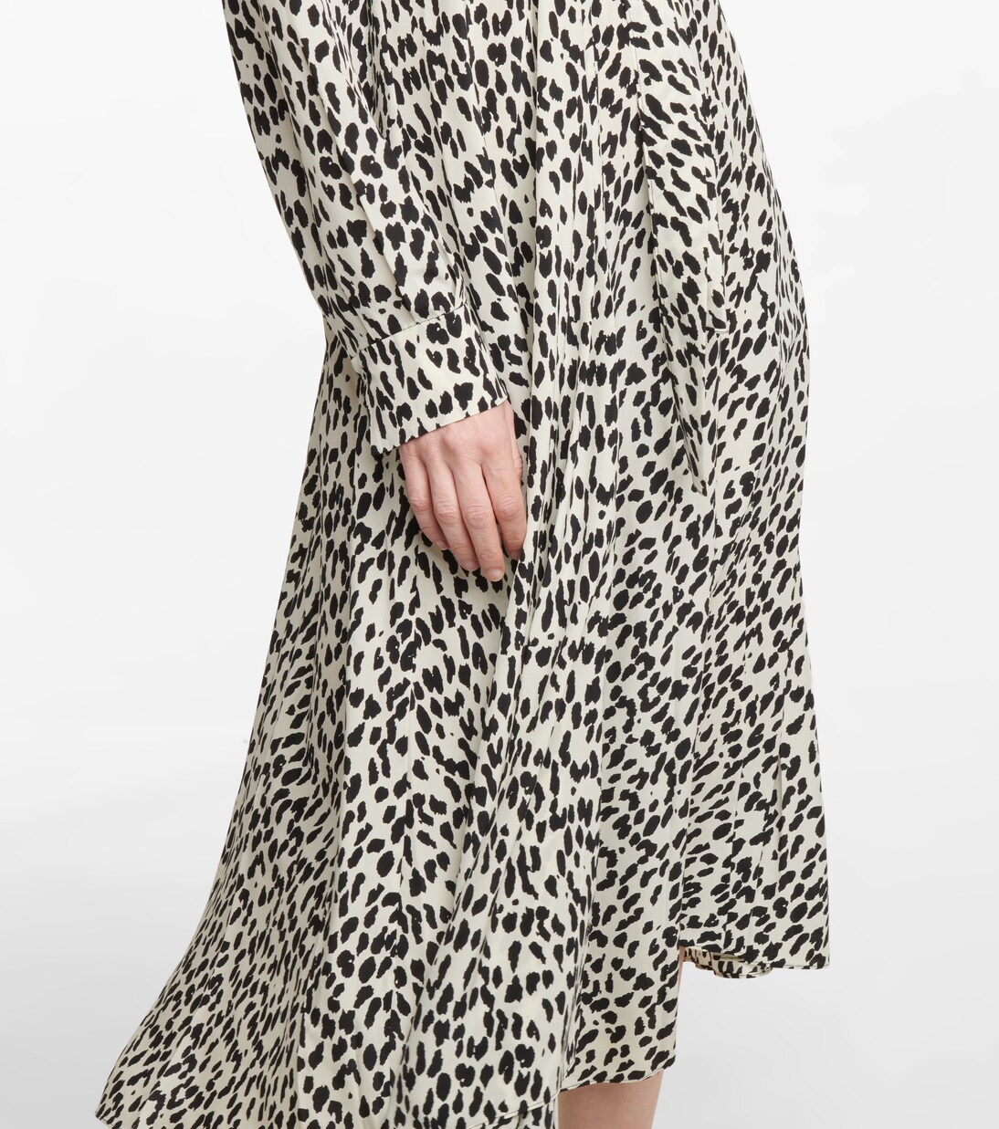 Robe midi Wild Moment en soie à motif léopard | Dorothee Schumacher