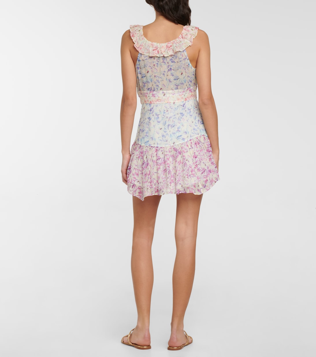 Robe Seneca en soie à fleurs | LoveShackFancy