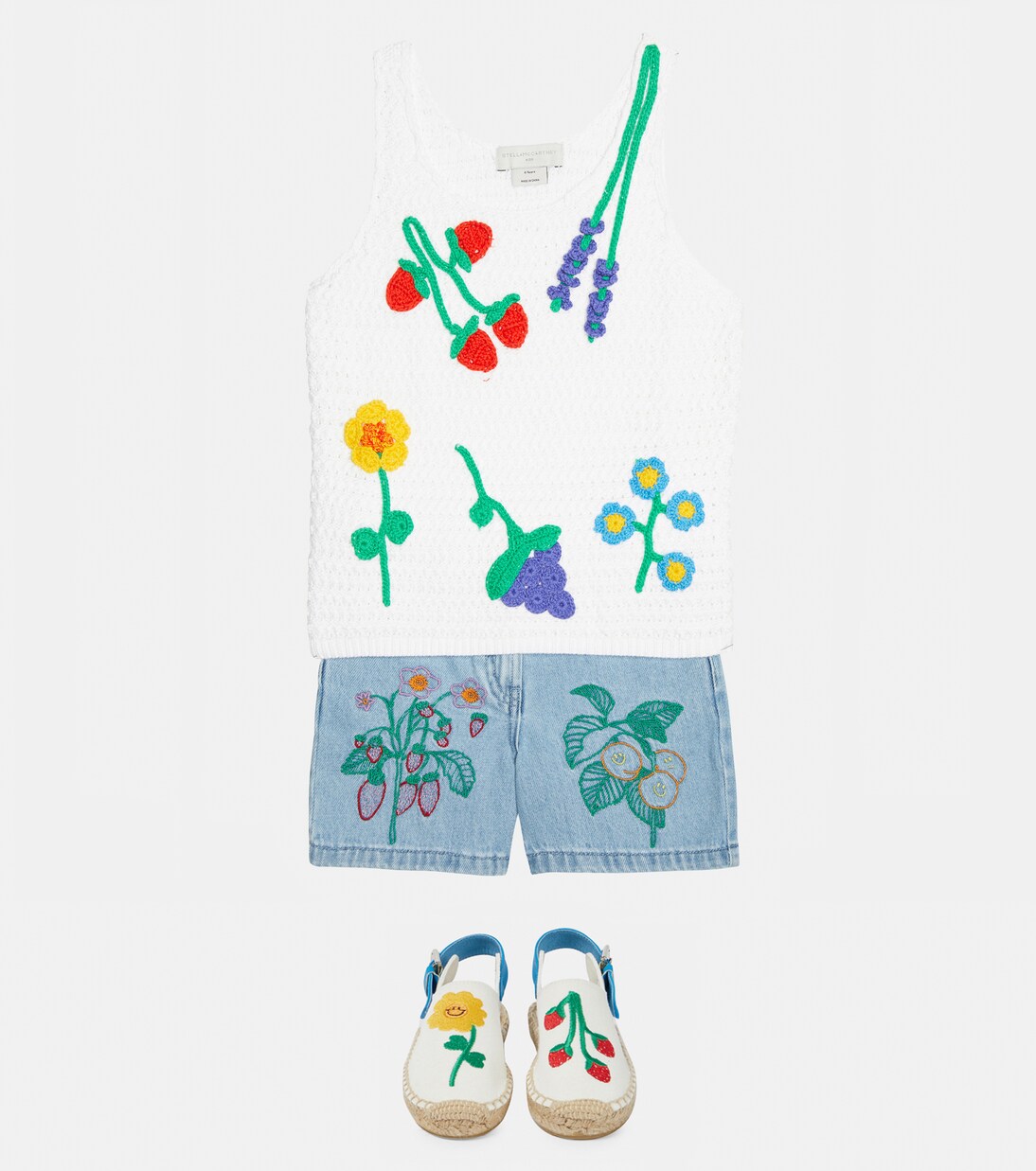 Crochet cotton top | Stella McCartney Kids