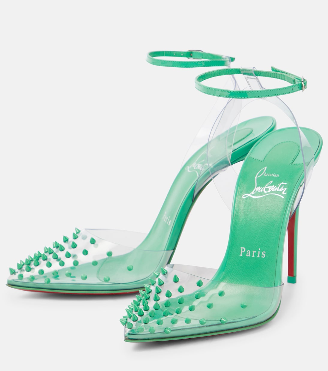 Spikoo 100 PVC and leather pumps | Christian Louboutin